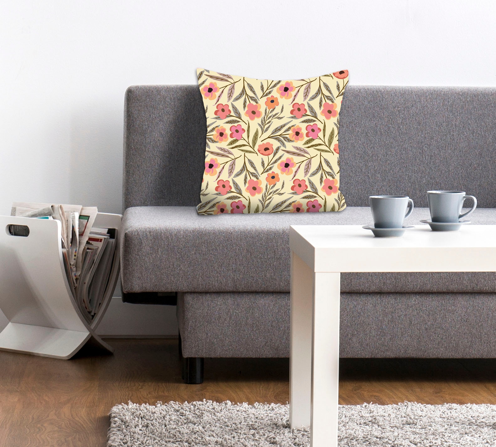 queence Dekokissen »Nori«, Kissenhülle,Süße Blümchen,Beige,Floral,Zart,Roma günstig online kaufen