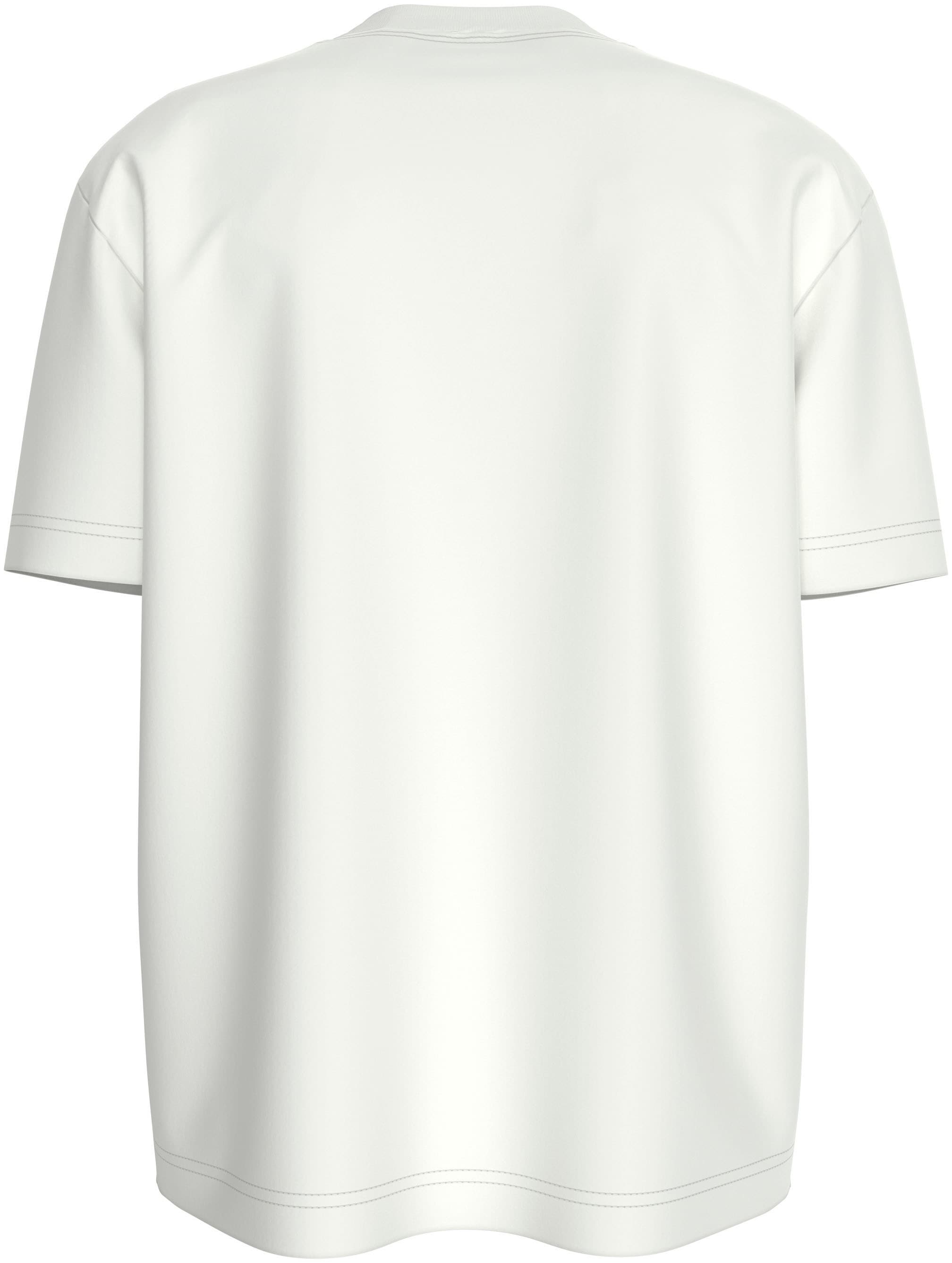 Calvin Klein Jeans Rundhalsshirt »TEXTURED MONOLOGO TEE«, Logodruck