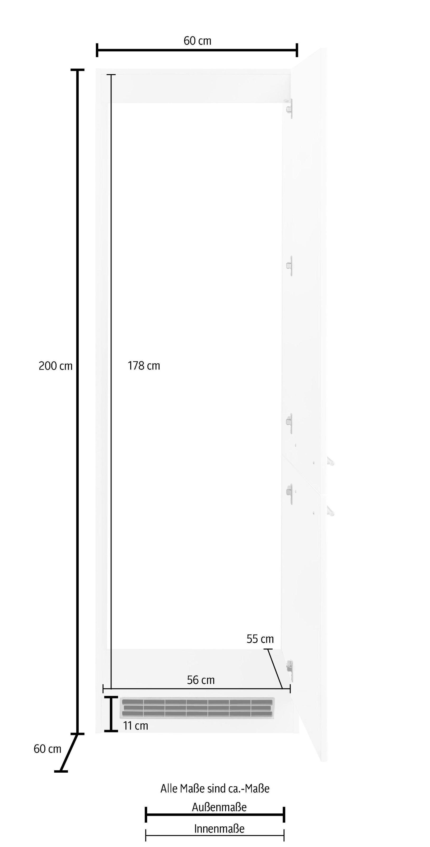 HELD MÖBEL Kühlumbauschrank »Eton«, auf Nischenmaß Rechnung für großen cm 178 kaufen Kühlschrank