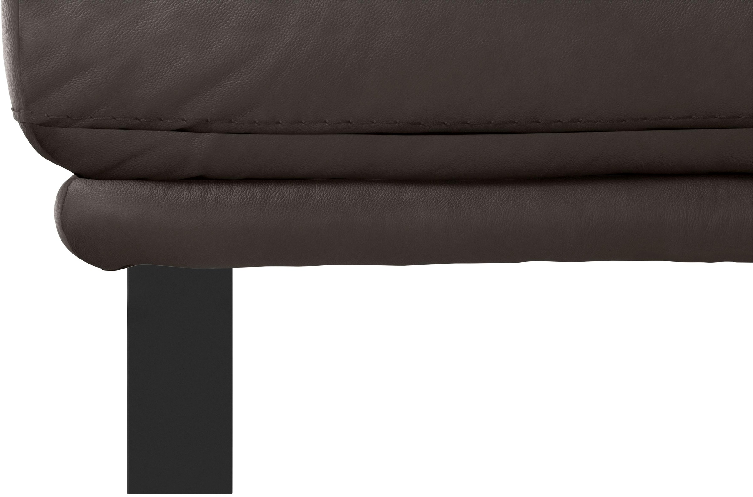 W.SCHILLIG Hocker »montanaa«, mit Metallkufen in Schwarz pulverbeschichtet, Breite 71 cm