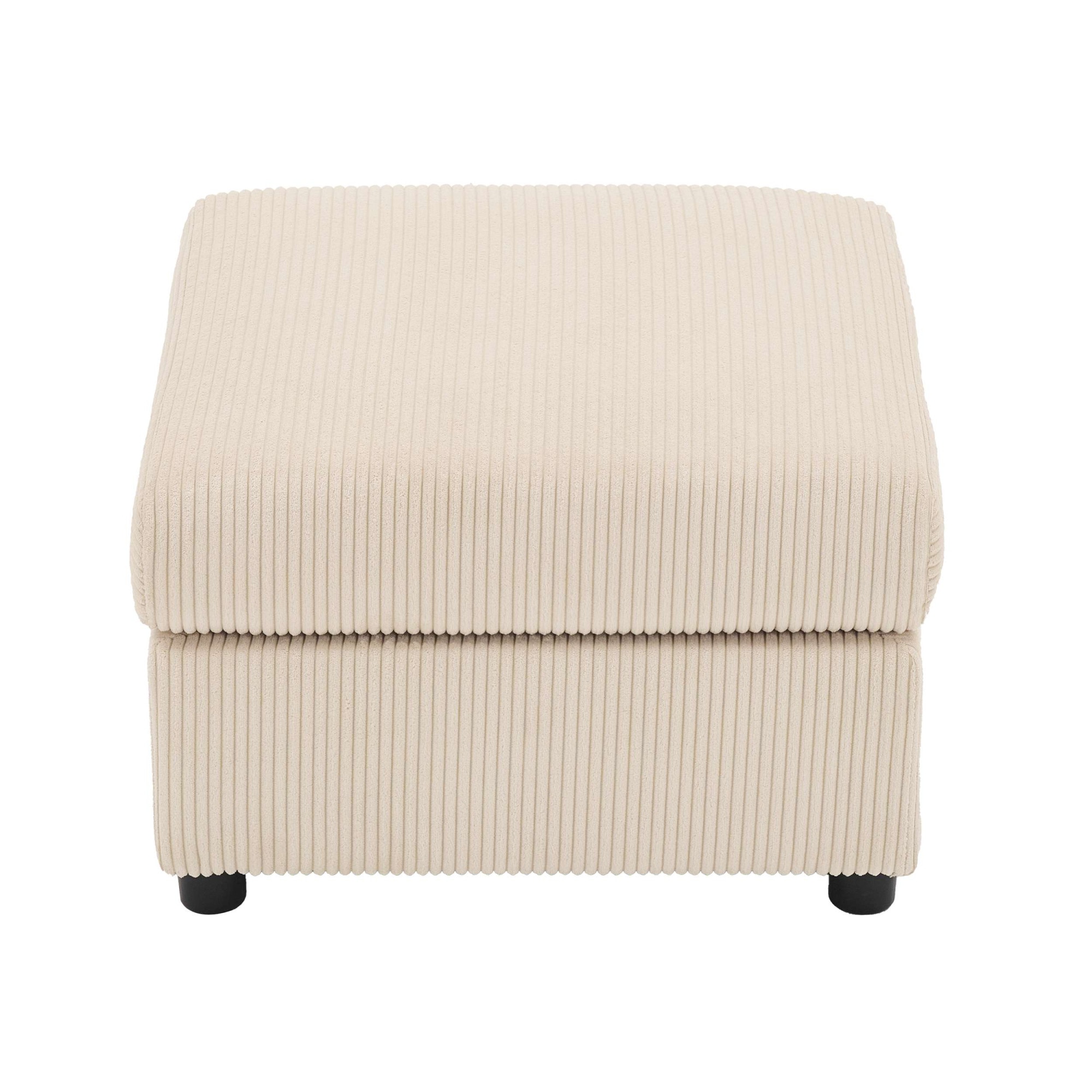 Dorel Home Polsterhocker »STILHUS Sitzhocker passend zur Serie, Breite 65 cm, Cord-Bezug« als Modul oder separat verwendbar - individuell kombinierbar