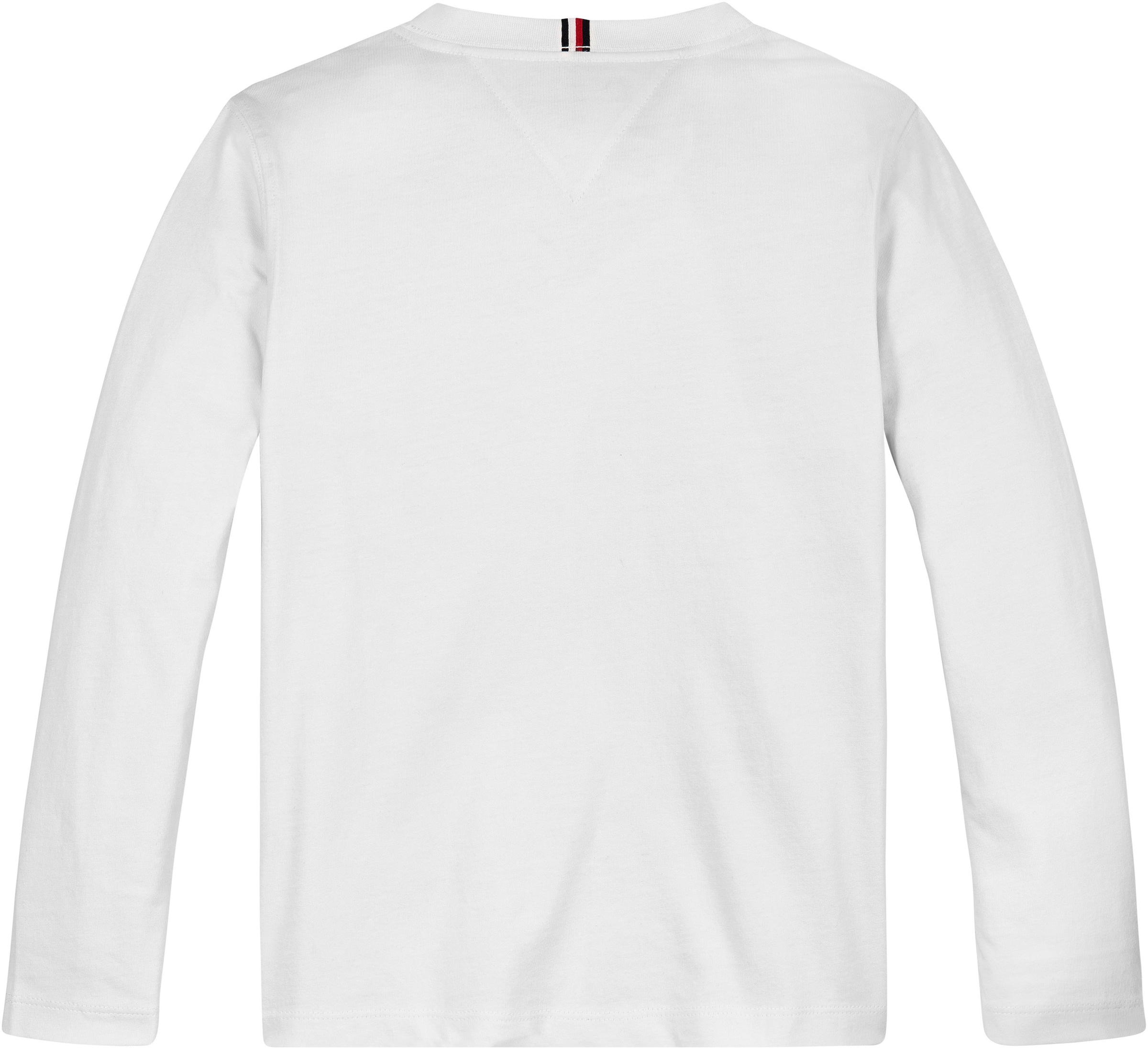 Tommy Hilfiger Langarmshirt »TH LOGO TEE L/S«, mit großem Logo auf der Brust
