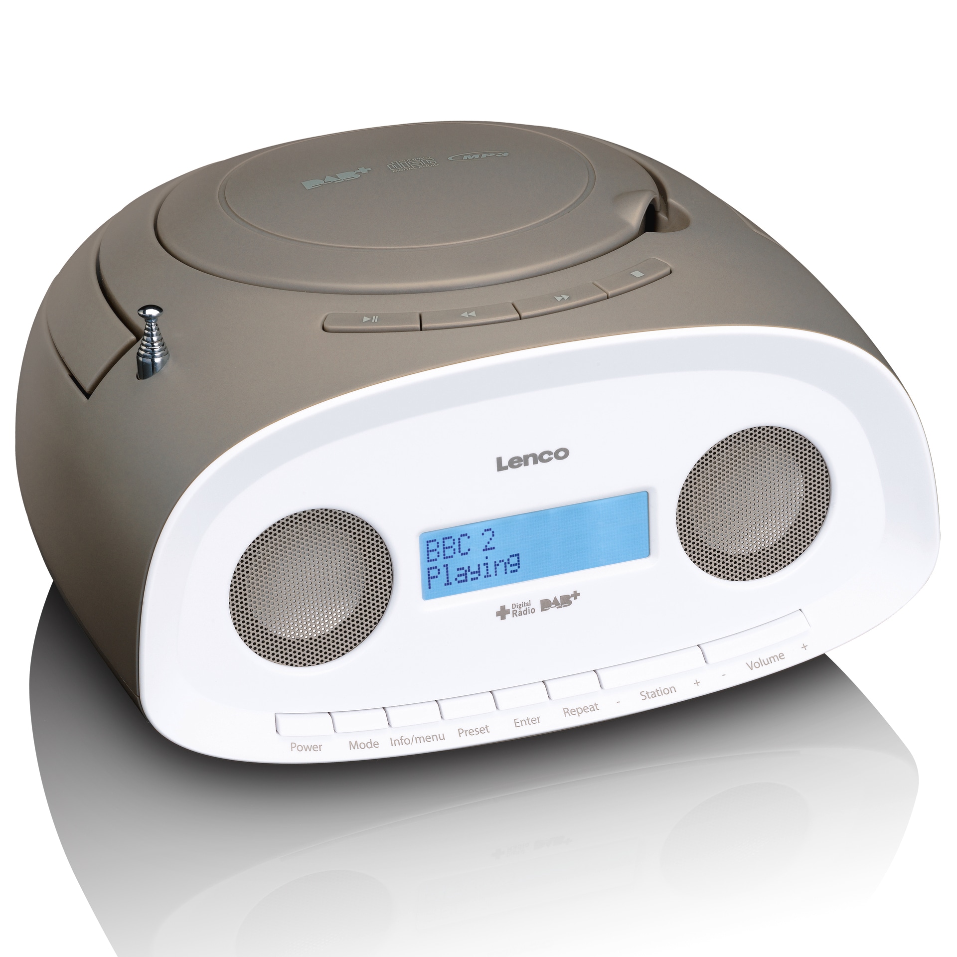 Lenco Radio »Lenco SCD-69TP DAB Radio Boombox CD Player, Taupe« online  kaufen