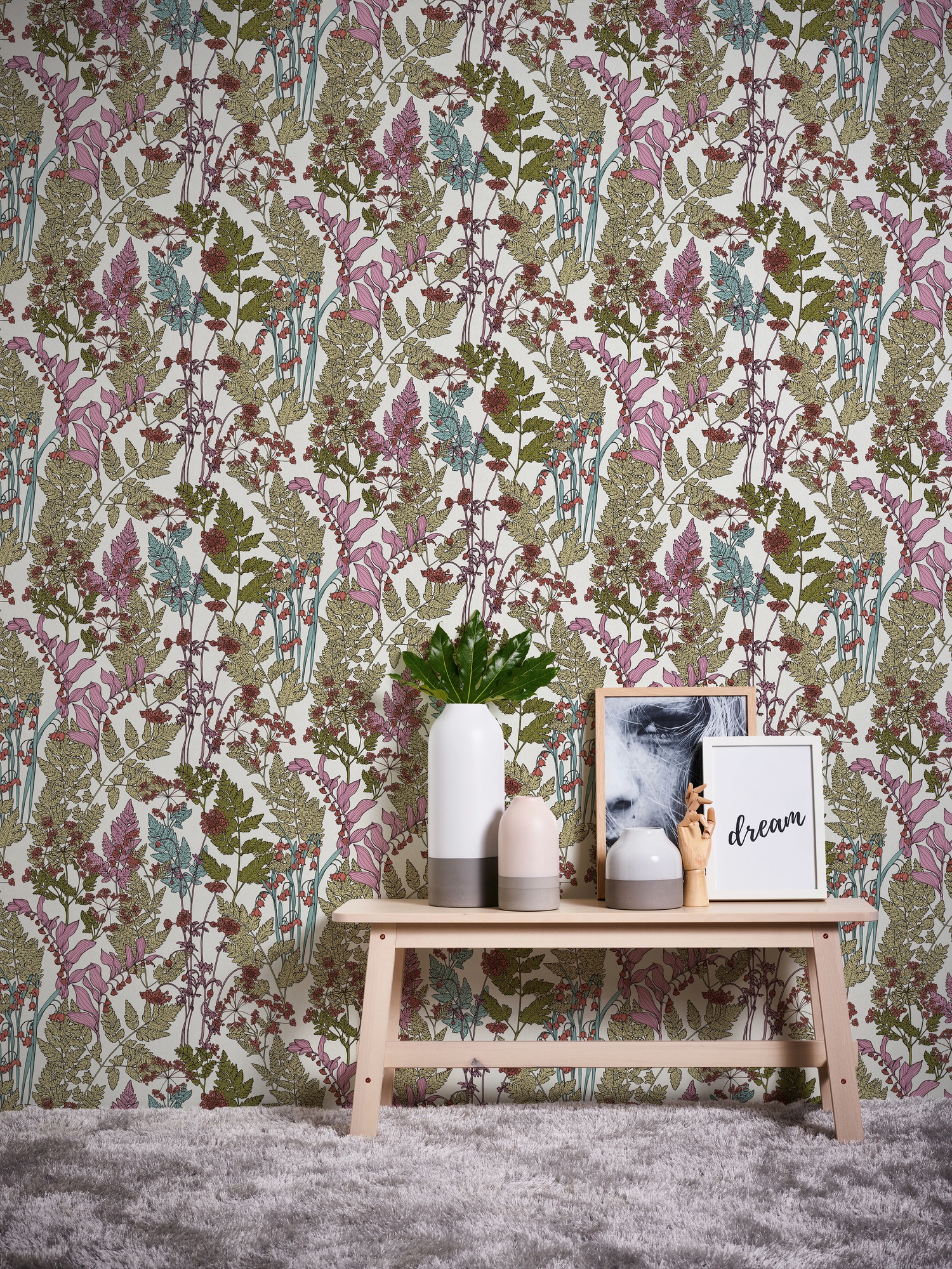 Architects Paper Vliestapete »Floral Impression«, floral-botanisch-Wald, Tapete Blumen Tapeten Wohnzimmer Schlafzimmer Küche modern Design Büro