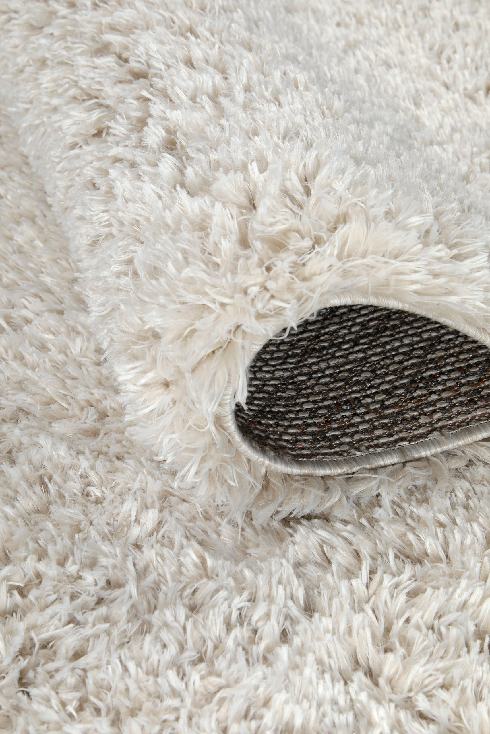 my home Hochflor-Teppich »Josetta«, rund, 50 mm Höhe, Langflor, Shaggy, dichter weicher Hochflor, uni farben, Wohnzimmer