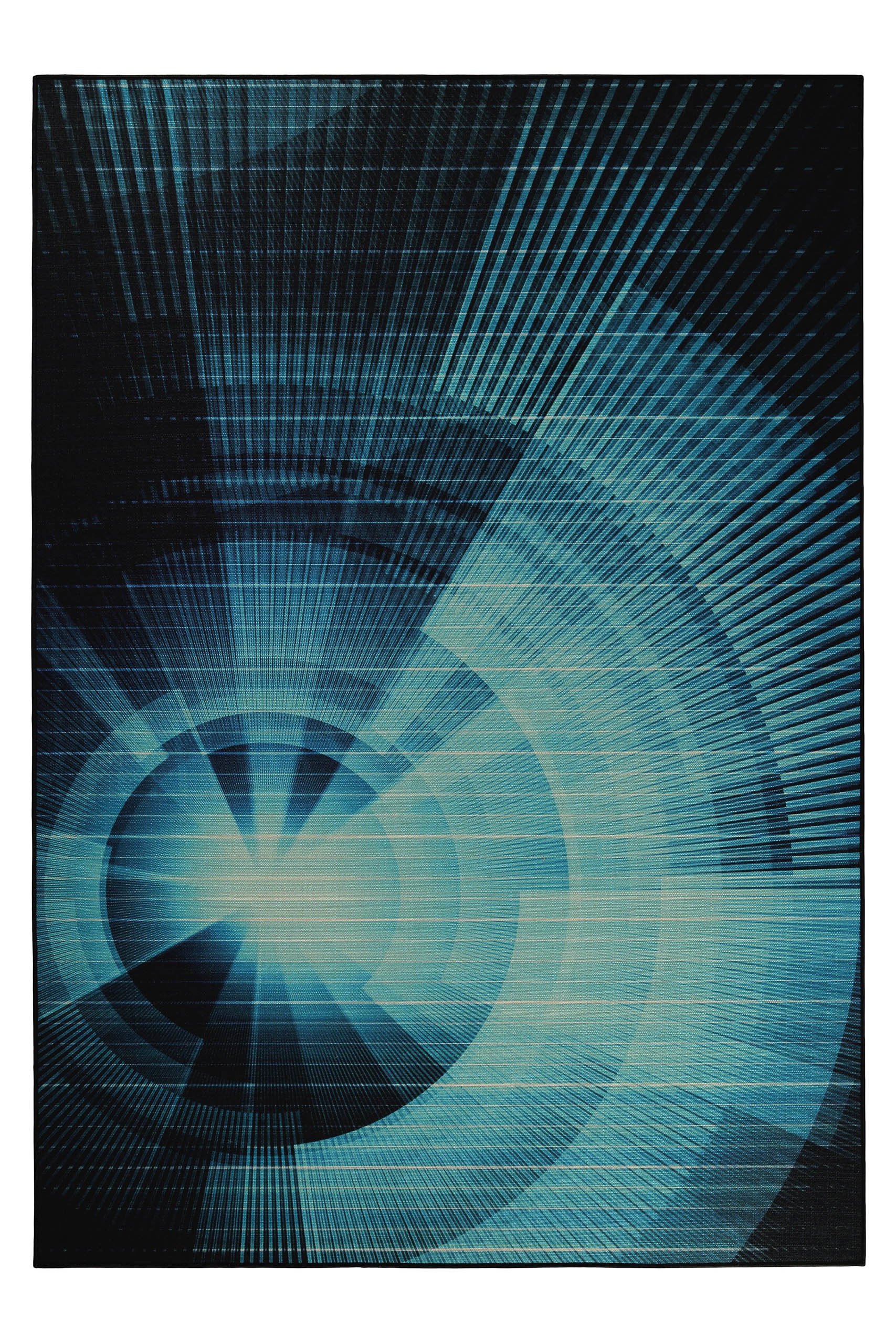 Wecon home Teppich »Cyber Swirl«, rechteckig, 5 mm Höhe, Gamer Teppich, gewebt, Cyberpunk, robust, Gaming Room, rutschfest