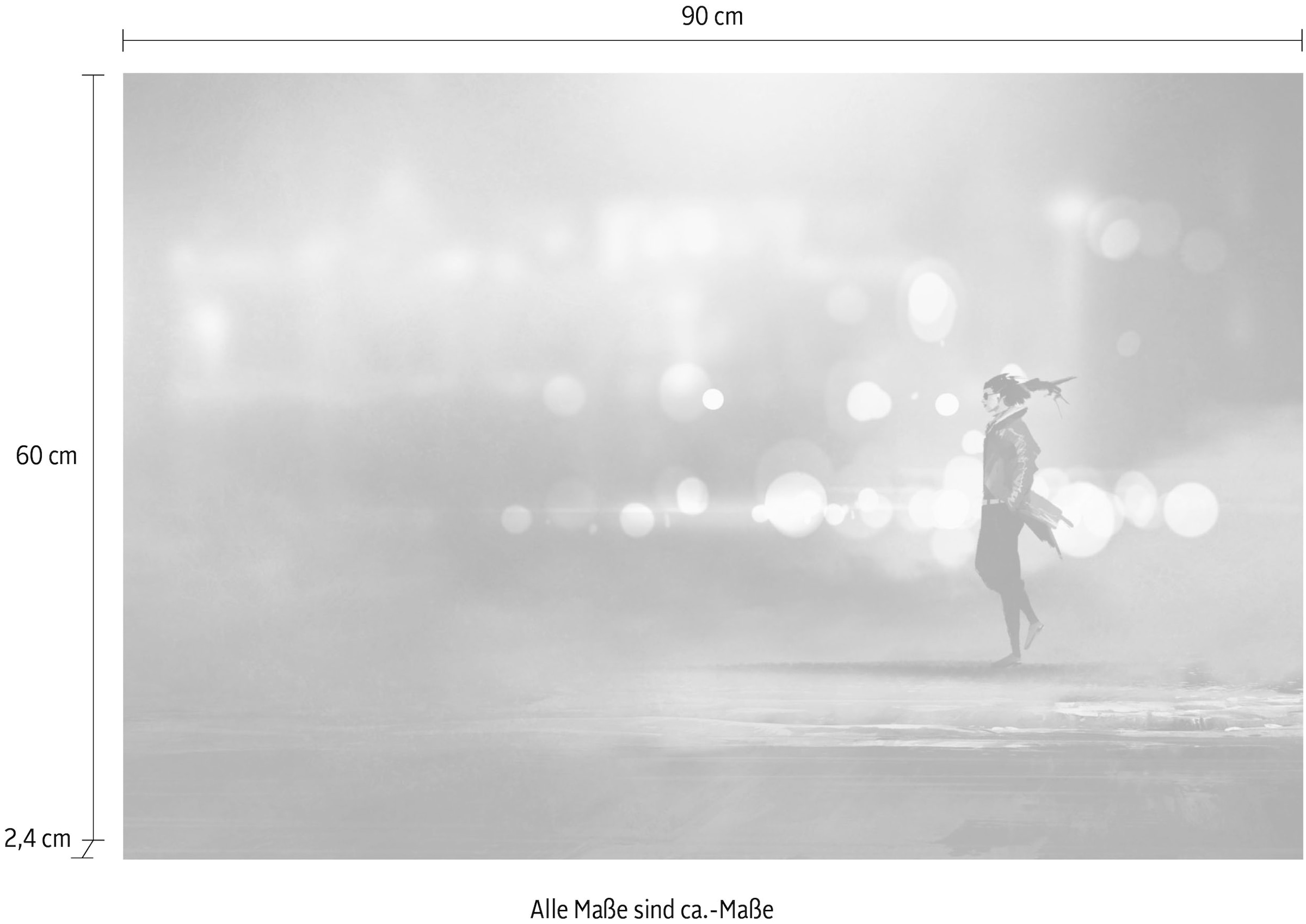 queence Acrylglasbild »Frau« Bilder von Frauen | Frau | Kunst Fine Art-Print in Galeriequalität