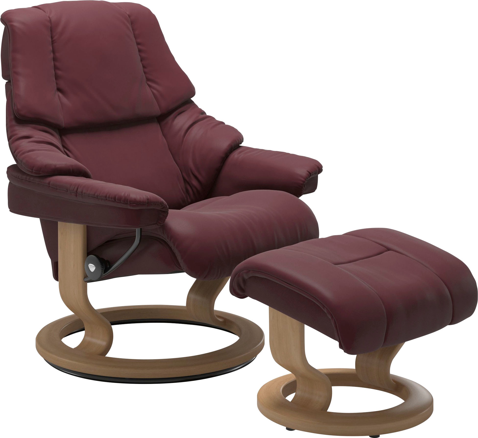 Stressless® Relaxsessel »Reno«, (Set, Relaxsessel mit Hocker), mit Hocker, günstig online kaufen