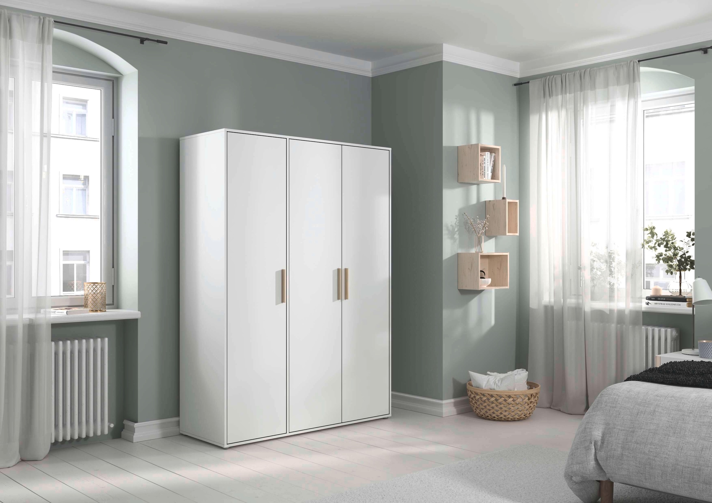 INOSIGN BY RAUCH Kleiderschrank »Schrank Garderobe Schlafzimmer Stauraum PAULLY TOPSELLER Wäscheschrank«, (mit 3 unterschiedlichen Griff-Varianten) 3 Griffvarianten MADE IN GERMANY