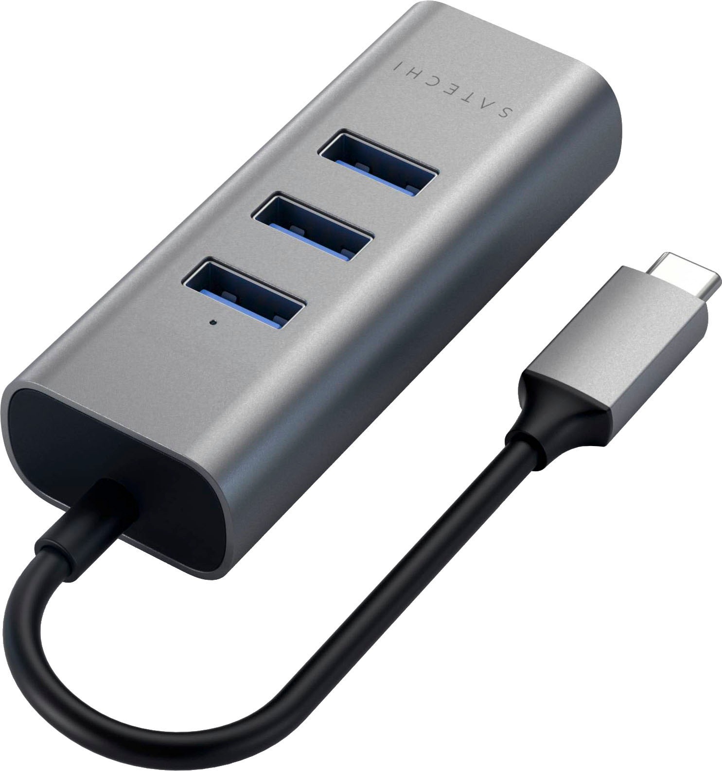 Satechi USB-Adapter »Type-C 2-in-1 3 Port USB 3.0 Hub & Ethernet«, USB 3.0 Typ A zu USB Typ C