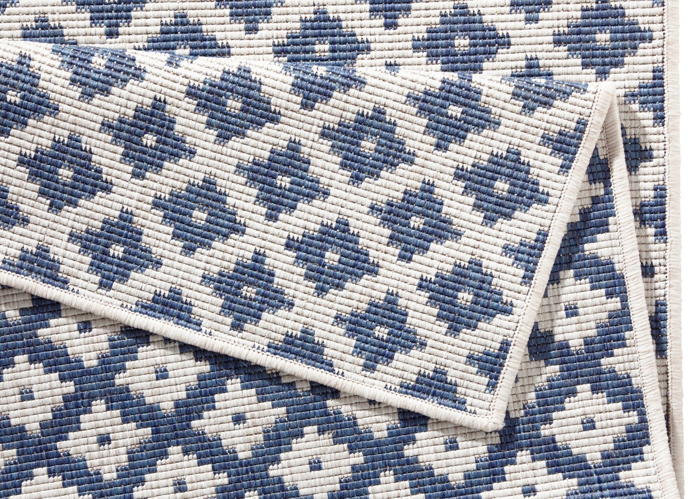NORTHRUGS Teppich »Nizza Wendeteppich«, rechteckig, 5 mm Höhe, In-& Outdoor, Wetterfest, Balkon, Läufer, Wohnzimmer, Wasserfest