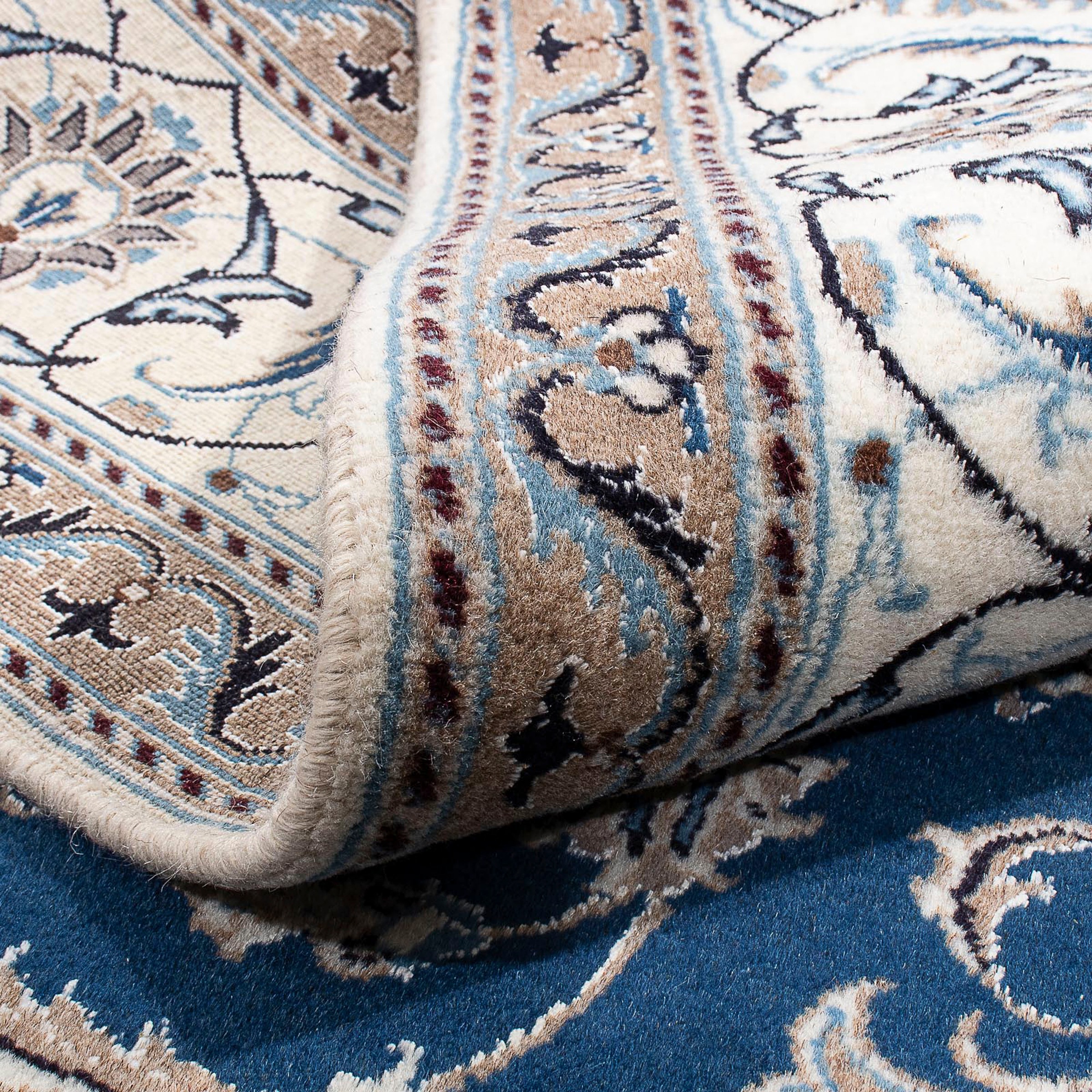 morgenland Orientteppich »Perser - Nain - 240 x 193 cm - blau«, rechteckig, günstig online kaufen