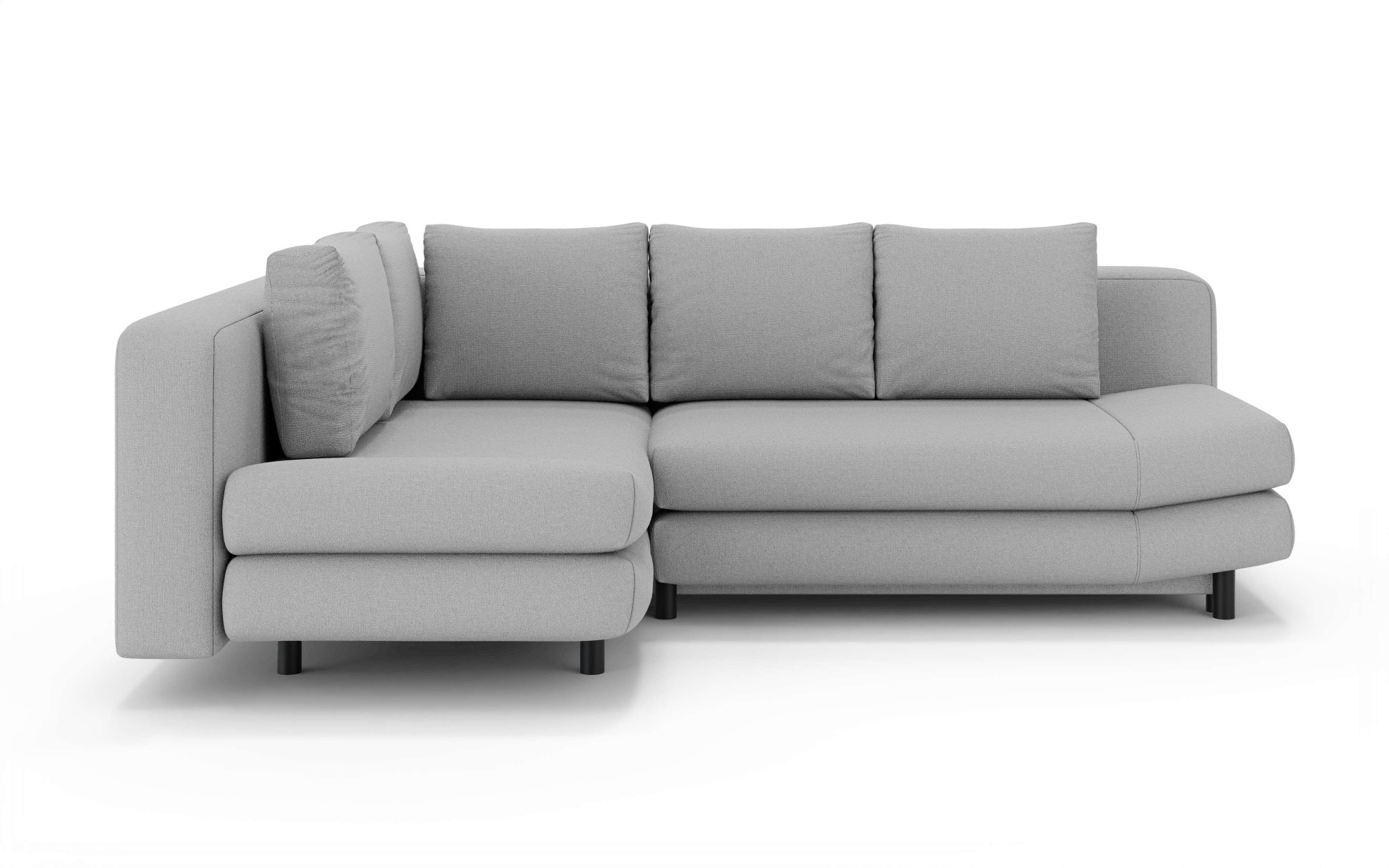 Home affaire Ecksofa »LENNARA Schlafsofa mit Bettkasten, Maße B/T/H: 234/179/85 cm« L-Form mit Ottomane rechts/links, mit Wellenunterfederung