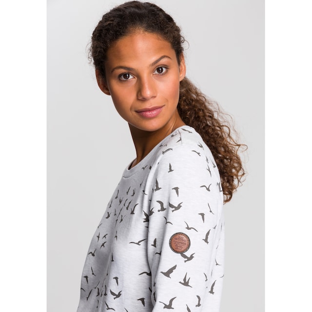 Sweatshirt, KangaROOS kaufen online Minimal-Allover-Print mit modischem