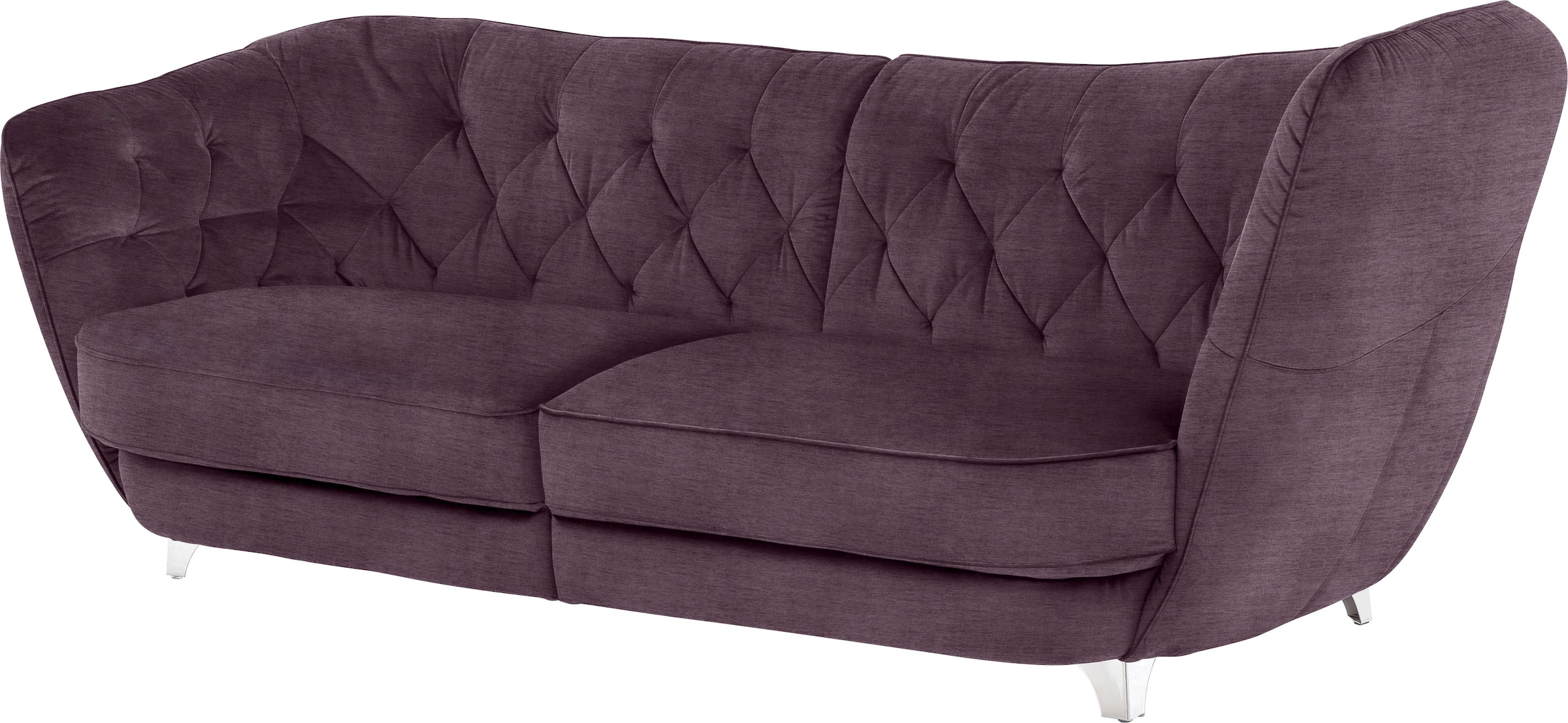 Leonique Big-Sofa »Retro«, stylischer Hochlehner günstig online kaufen