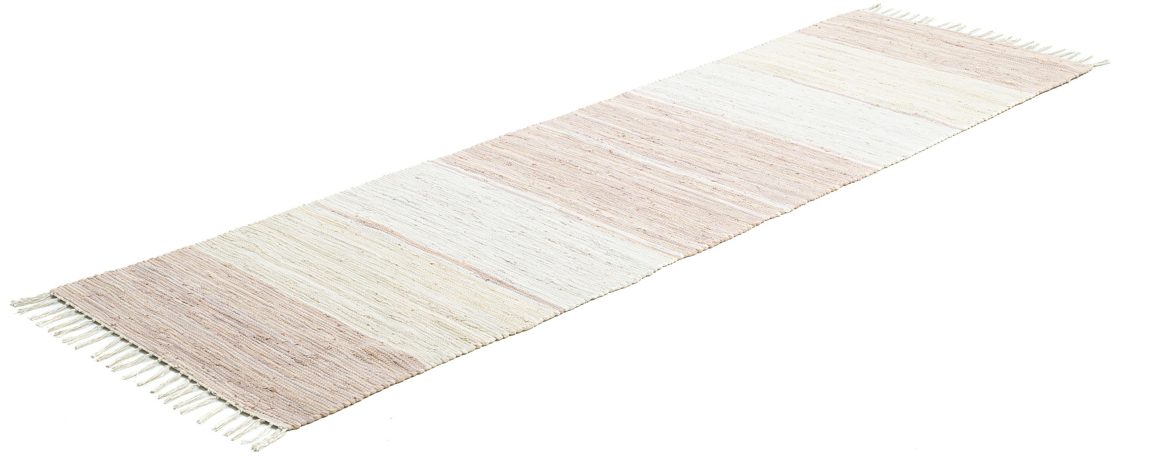 THEKO Teppich »Stripe Cotton, handgewebt«, rechteckig, 5 mm Höhe, Flachgewe günstig online kaufen