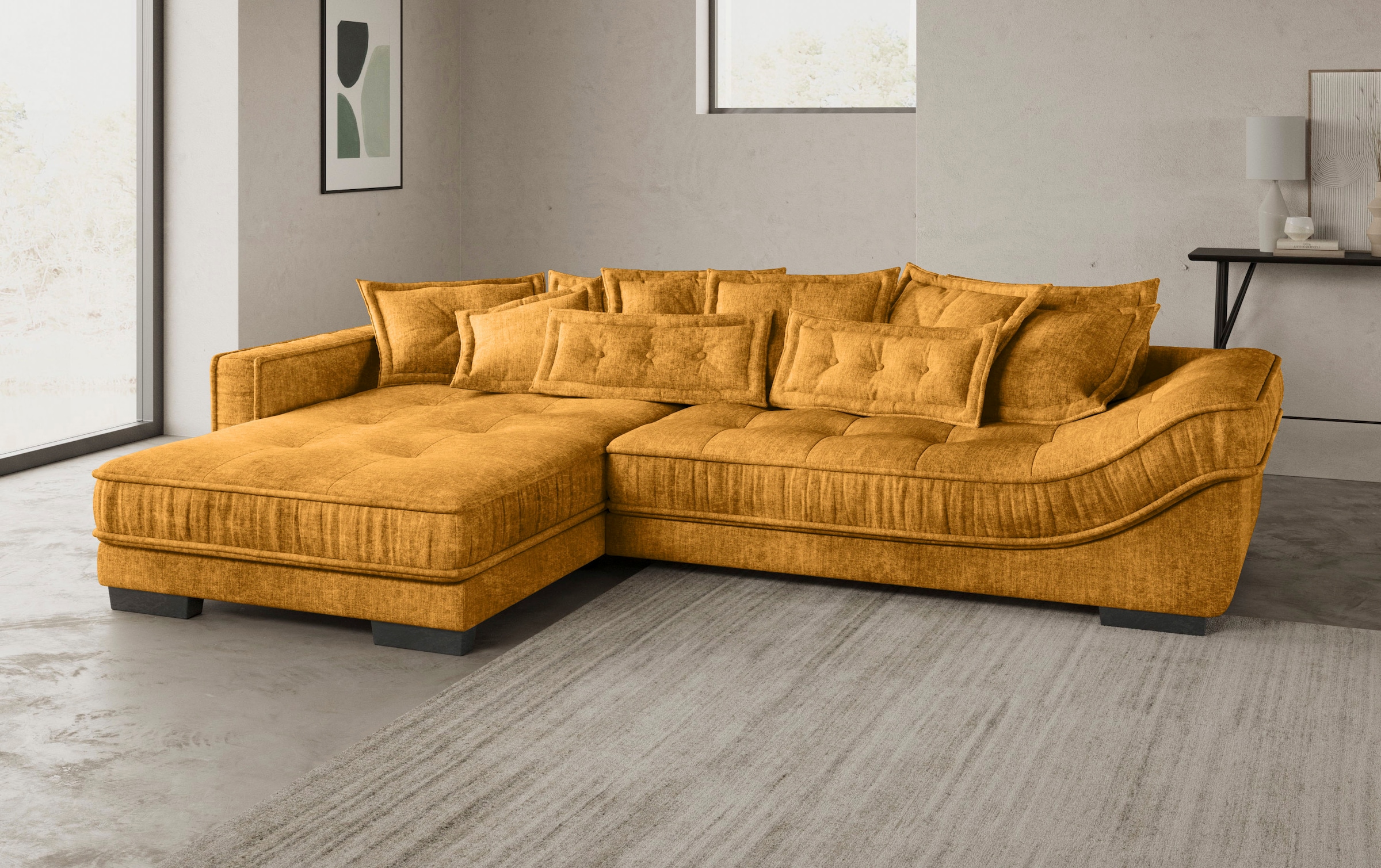 Mr. Couch Ecksofa »Diwan II, L-Form«, Wahlweise mit Kaltschaumpolsterung bis 140 kg belastbar