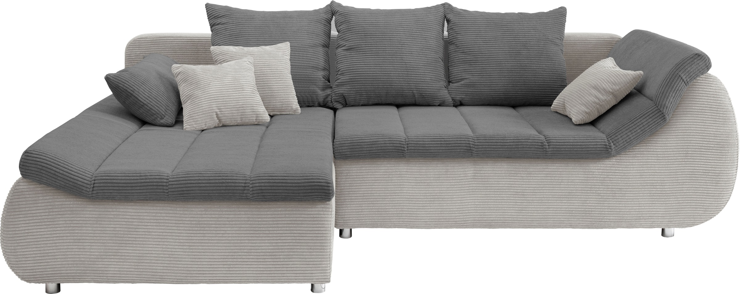 INOSIGN Ecksofa »Imola elegant und bequem, aktuelle Steppung im Sitz, L-For günstig online kaufen