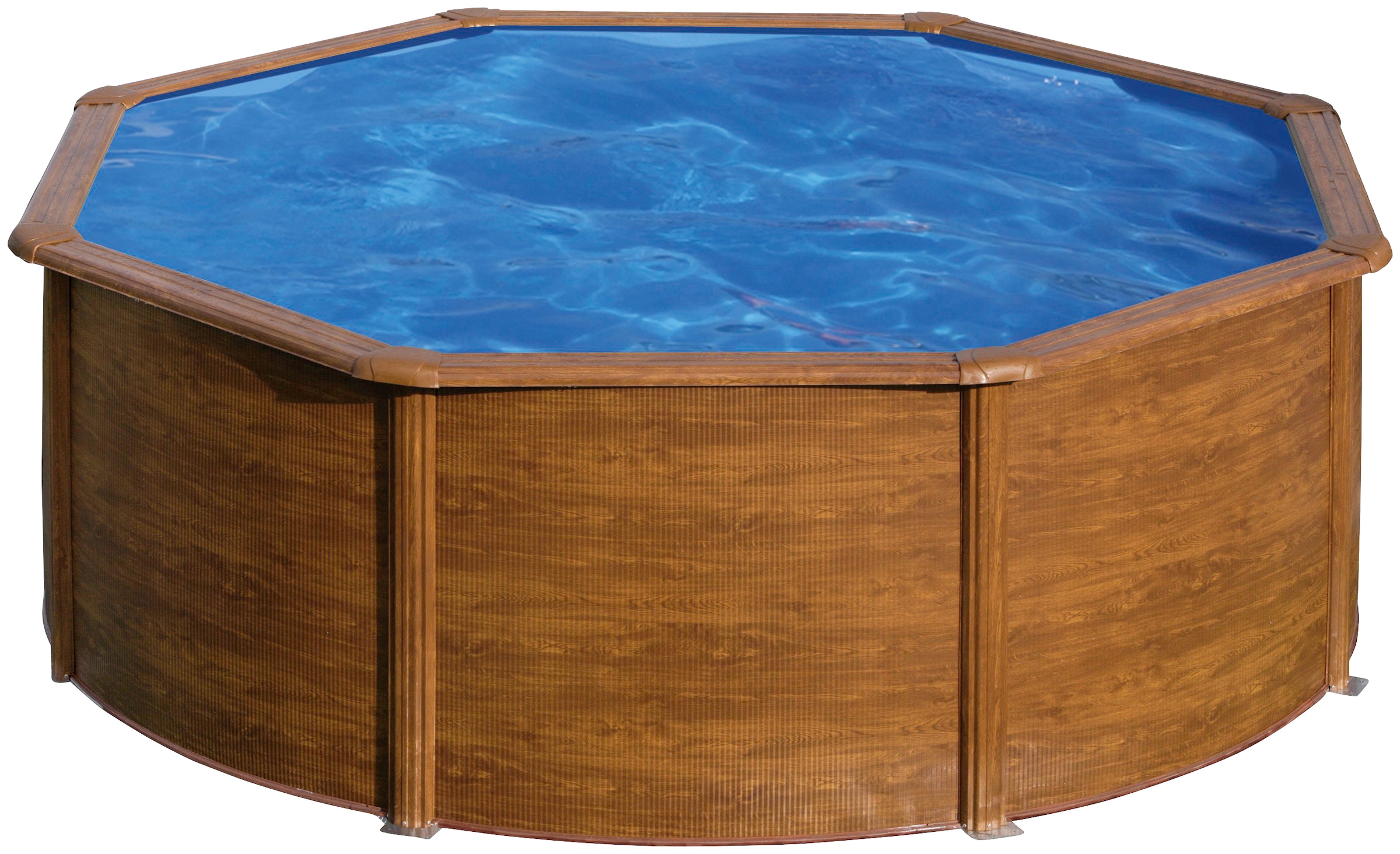 my POOL BWT Rundpool, (Set, 10 tlg.), in moderner Holzoptik, Höhe 120 cm, verschiedene Größen