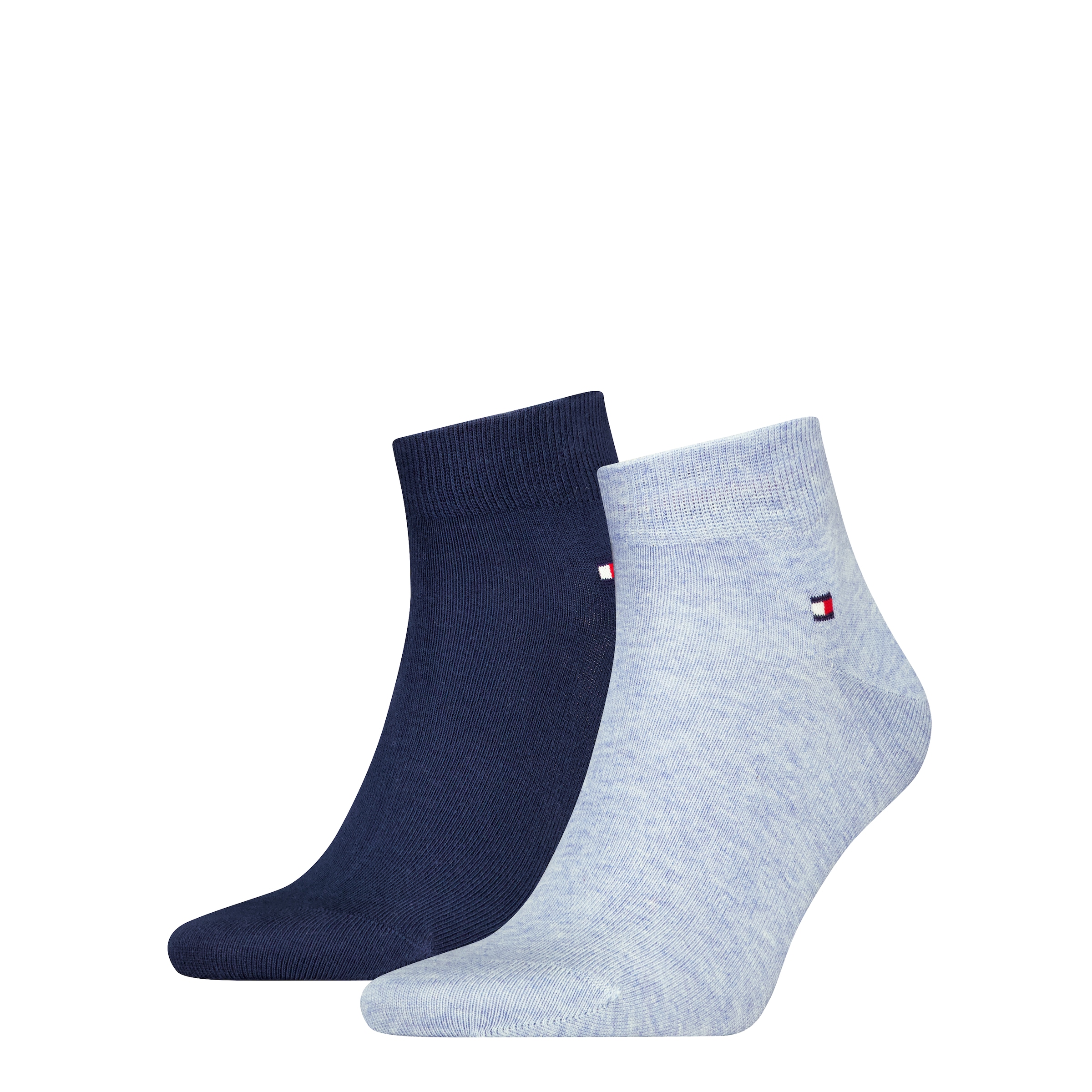 Tommy Hilfiger Kurzsocken »TH MEN QUARTER 2P« 2 Paar,  weicher, elastischer Rippenbund, klassisches Tommy Hilfiger Logo