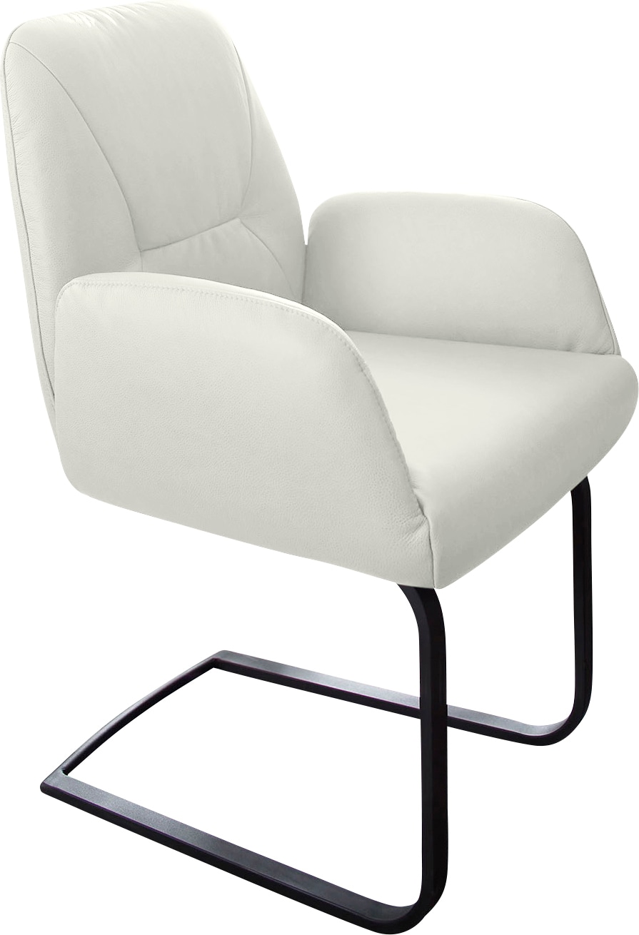 W.SCHILLIG Freischwinger »ole«, (Set), 4 St., Longlife Xtra-Leder Z59, 2er- oder 4er-Set, Gestell in Schwarz pulverbeschichtet