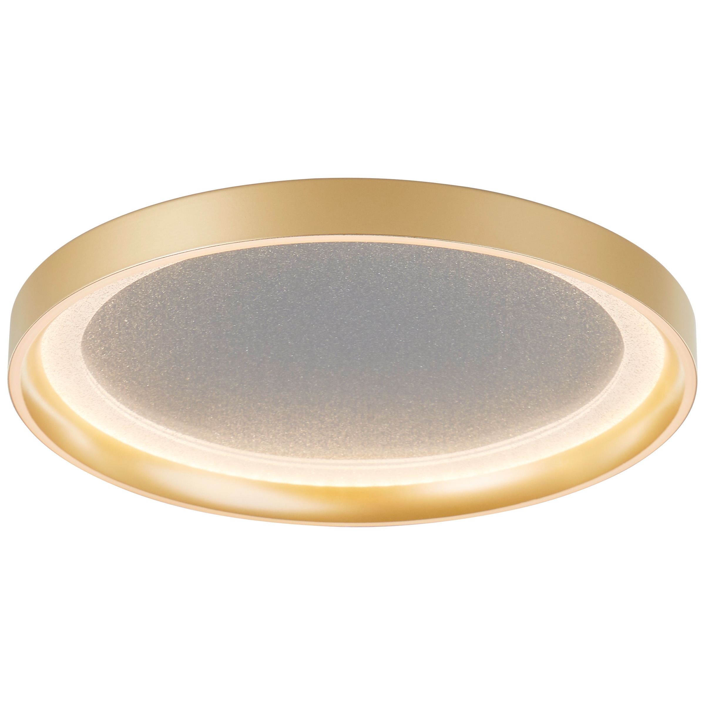 Brilliant LED Deckenleuchte »Quito«, LED-Deckenlampe, 33 cm, Glitzereffekt, 2700 lm, 3000 K, goldfarben