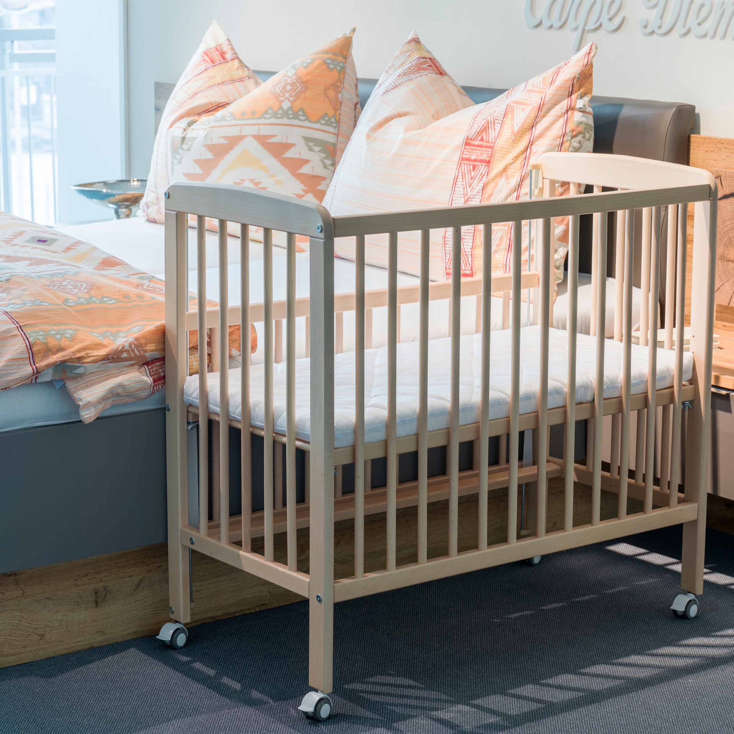 Fillikid Beistellbett »Nino«, inkl. Matratze; Made in Europe