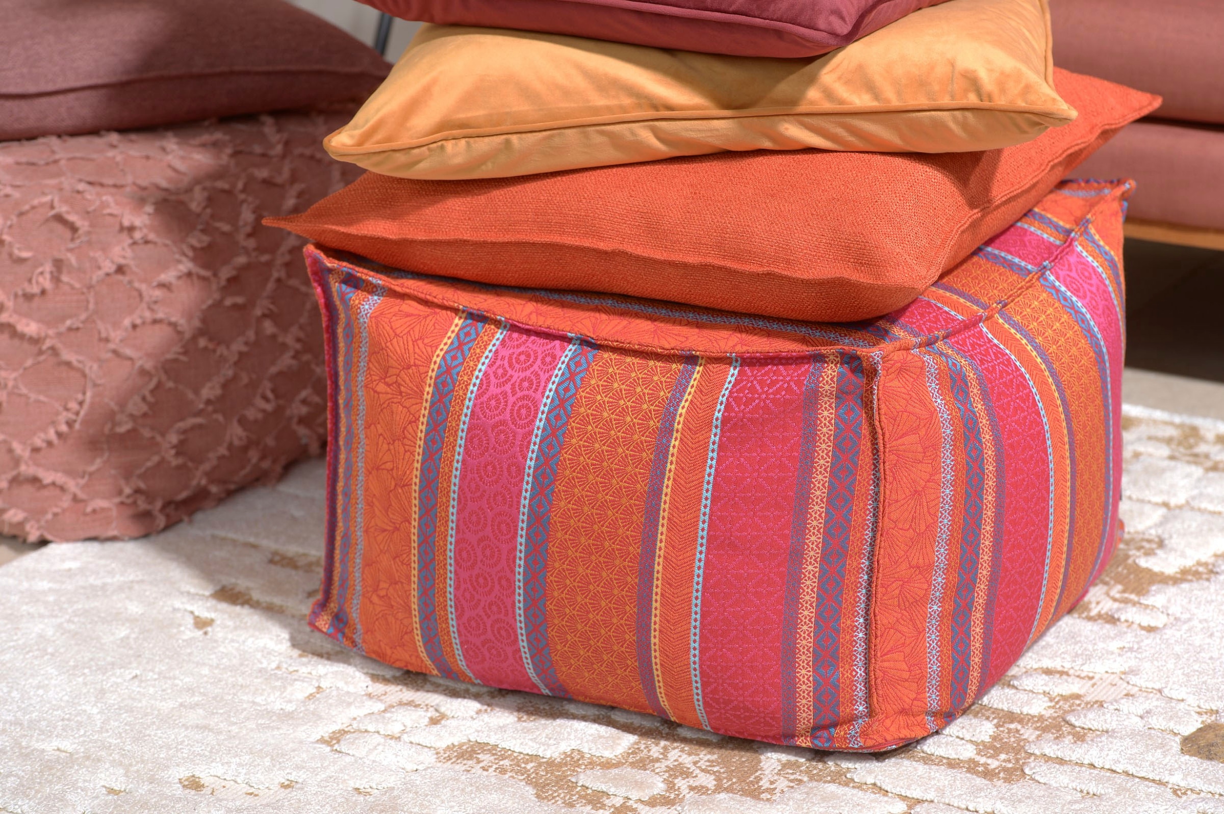 H.O.C.K. Dekokissen »Bailey«, orientalisch bunt gestreift
