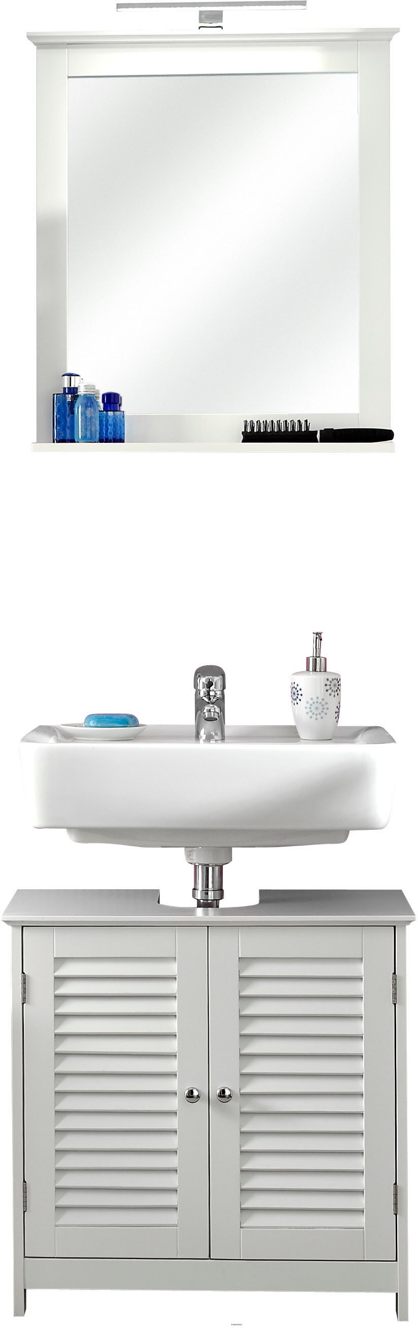Saphir Badmöbel-Set »Quickset 928 2-teilig, Waschbeckenunterschrank mit LED günstig online kaufen