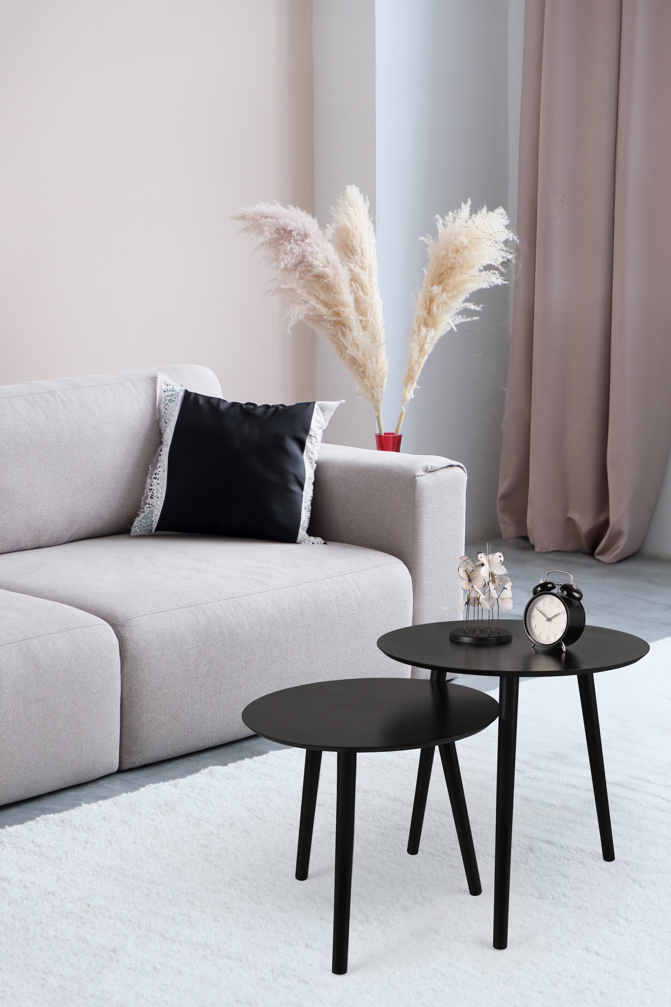 MIRRORS AND MORE Beistelltisch »Vilana«, (Set, 2 St.), schlichte Farbgebung