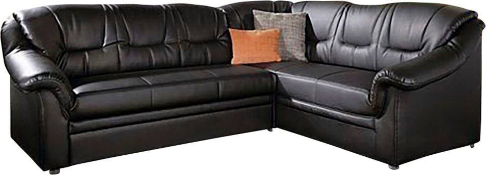 DOMO collection Ecksofa »Montana, zeitlose Rückensteppung, bequeme Armlehne günstig online kaufen