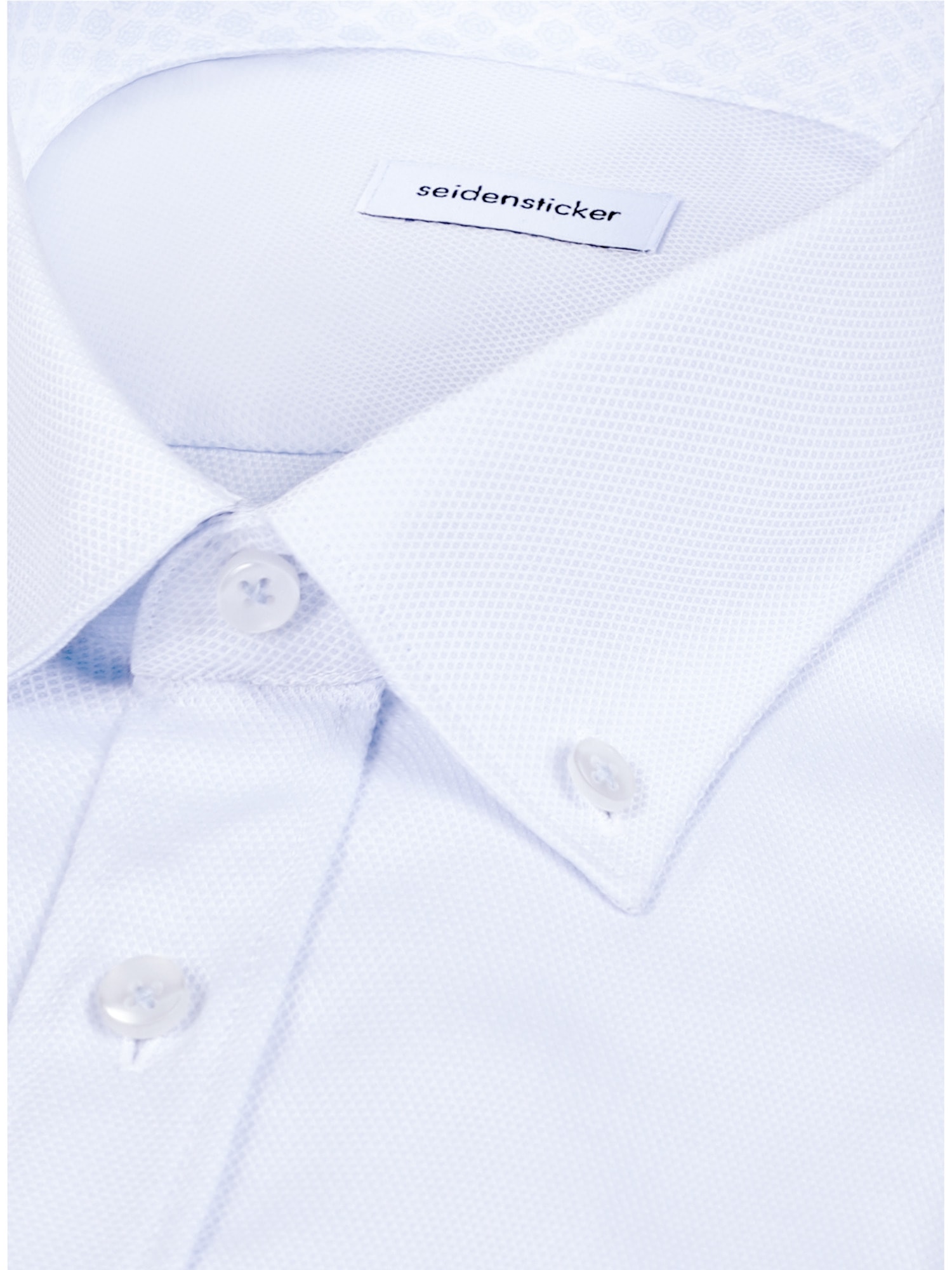 seidensticker Businesshemd »Schwarze Rose« Shaped 1/2 Button-Down-Kragen Struktur