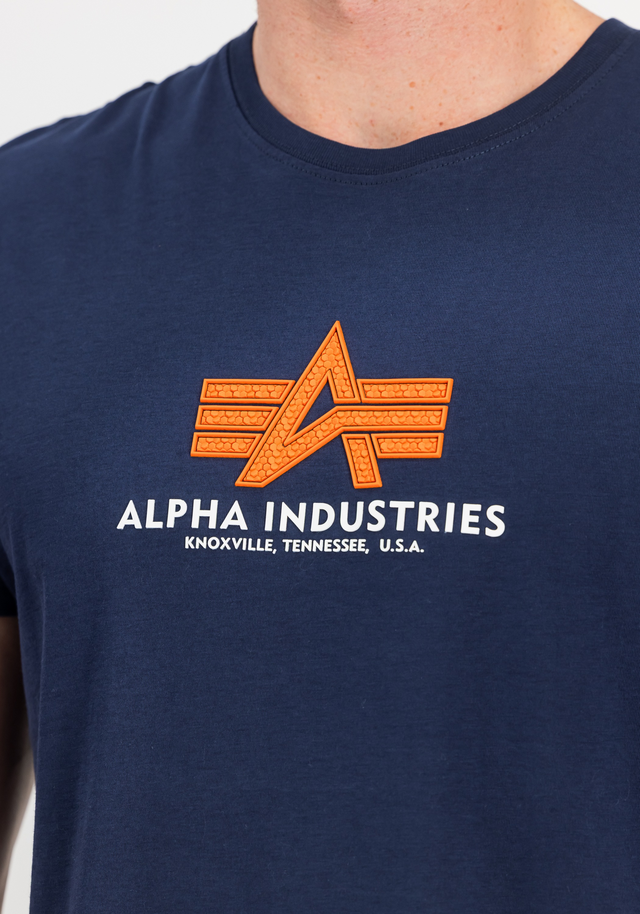 Alpha Industries T-Shirt »Alpha Industries Men - T-Shirts Basic T-Shirt BL Rubber«