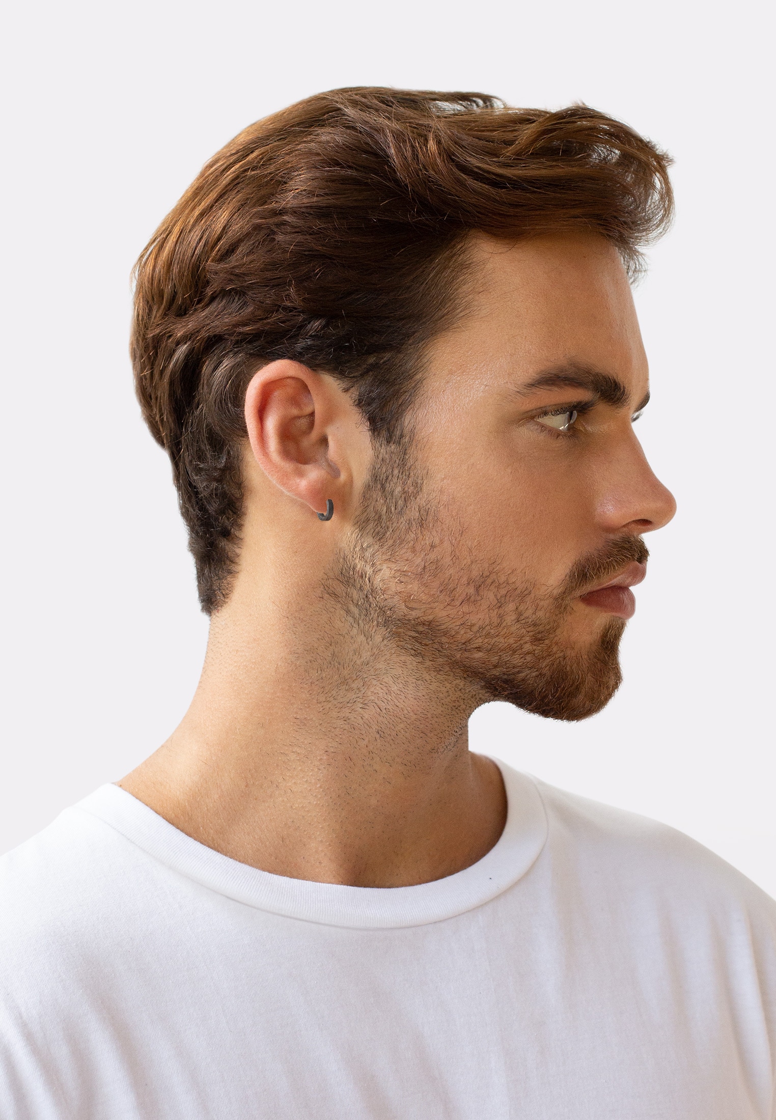 Kuzzoi Paar Creolen »Herren Basic Klapp Creolen Set (6-tlg) 925 Silber«