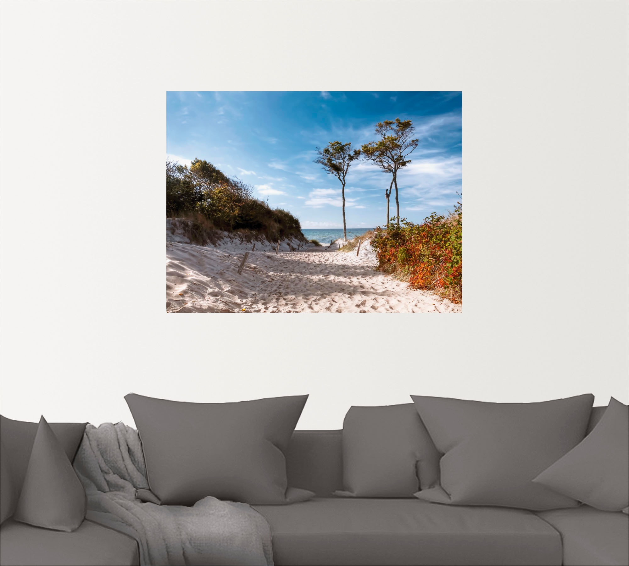 Artland Wandbild »Weststrand Darss«, Strand, (1 St.), als Leinwandbild, Poster, Wandaufkleber in verschied. Größen