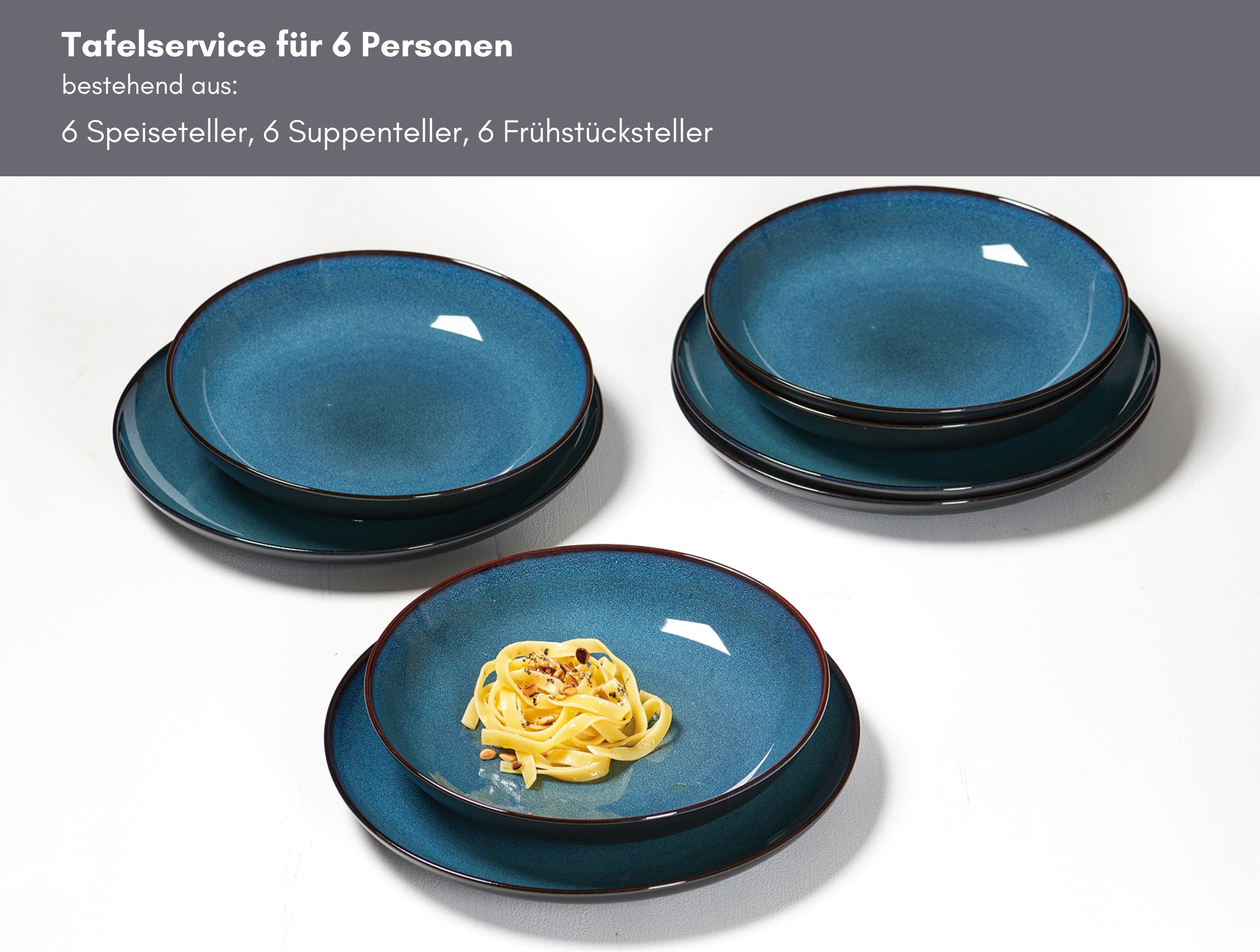 Ritzenhoff & Breker Tafelservice »Bali« Reaktivglasur, jedes Stückein Unika günstig online kaufen