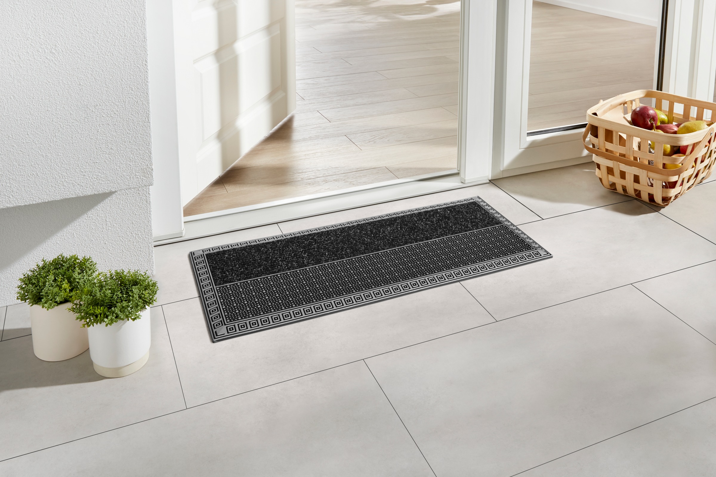 Home2Fashion Fußmatte »CenterClean XL - Squares«, rechteckig, 8 mm Höhe, sc günstig online kaufen