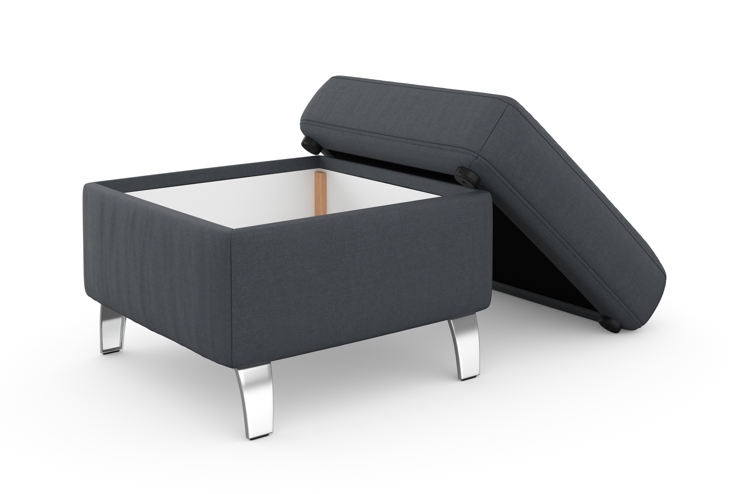 sit&more Stauraumhocker »Visby«, auch erhältlich in dem mit Wasser zu reinigendem "Soft clean" Bezug