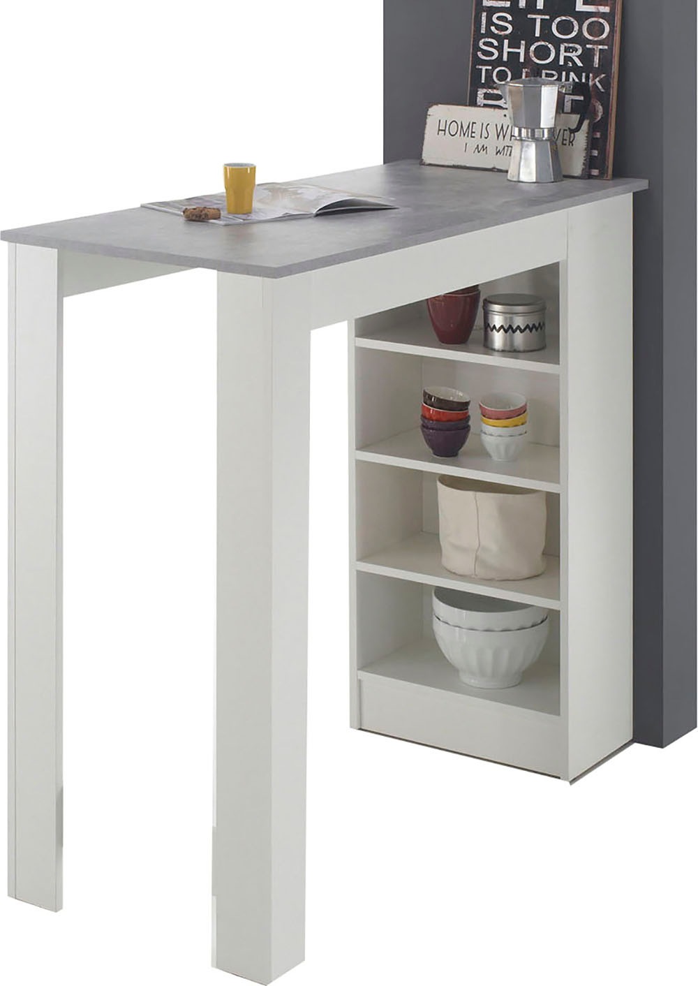 HBZ Bartisch »Mojito, TOPSELLER!«, (Bartisch, Tisch), Bartisch mit Regal be günstig online kaufen