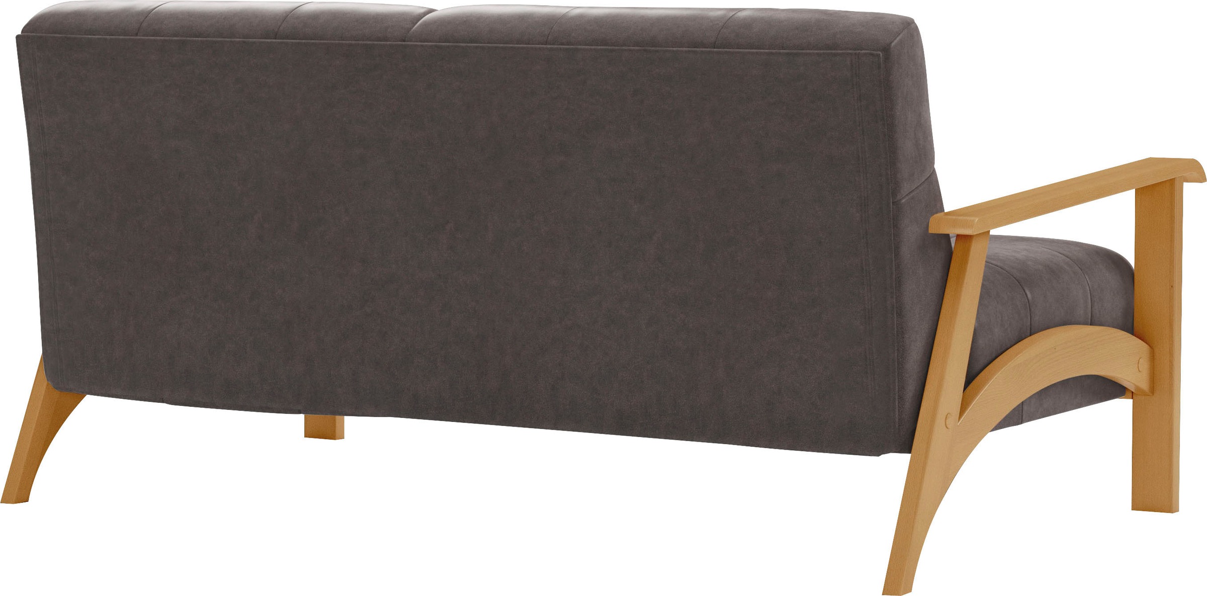 sit&more 2,5-Sitzer »Billund«, Armlehnen aus eichefarbigem Buchenholz, verschiedene Bezüge und Farben