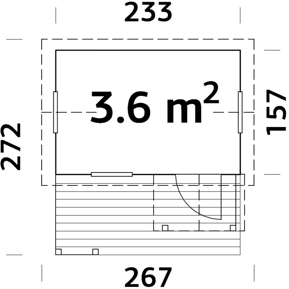 Palmako Spielhaus »Otto 3,6 m²« BxTxH: 266x272x220 cm