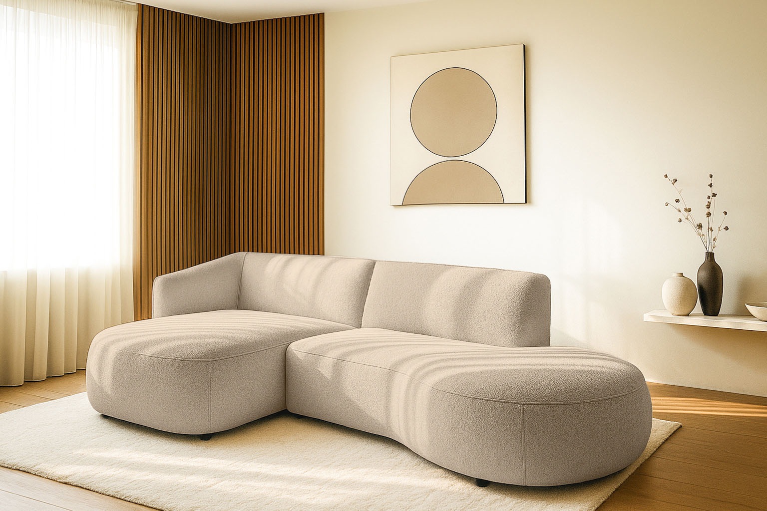 andas Ecksofa »Ostrup«, schlichtes modernes Design, in verschiedenen Farben günstig online kaufen