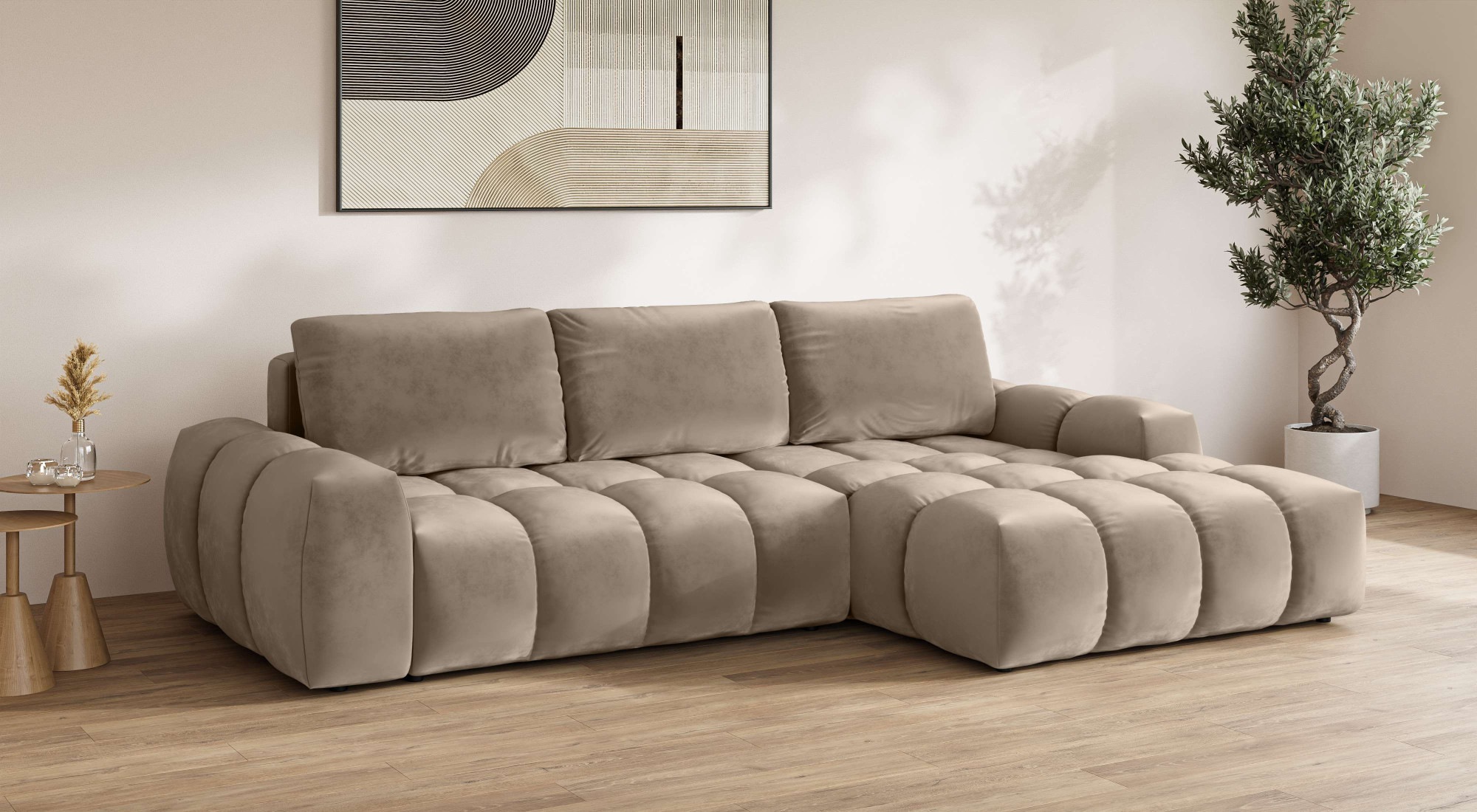 INOSIGN Ecksofa »AZITA klein optionale Schlafsofa mit Bettkasten, B/T/H: 27 günstig online kaufen