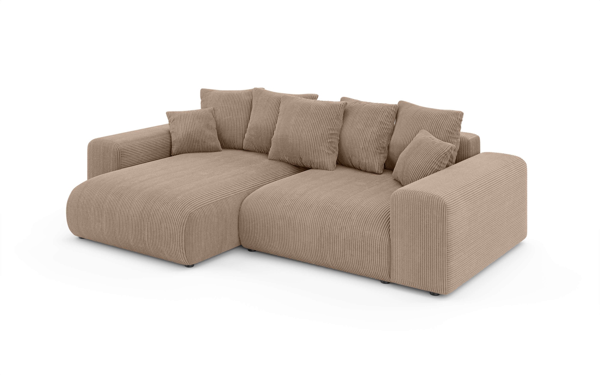 Home affaire Ecksofa »LAKESIDE mit Bettfunktion und Bettkasten, B/T/H 257/166/84 cm«