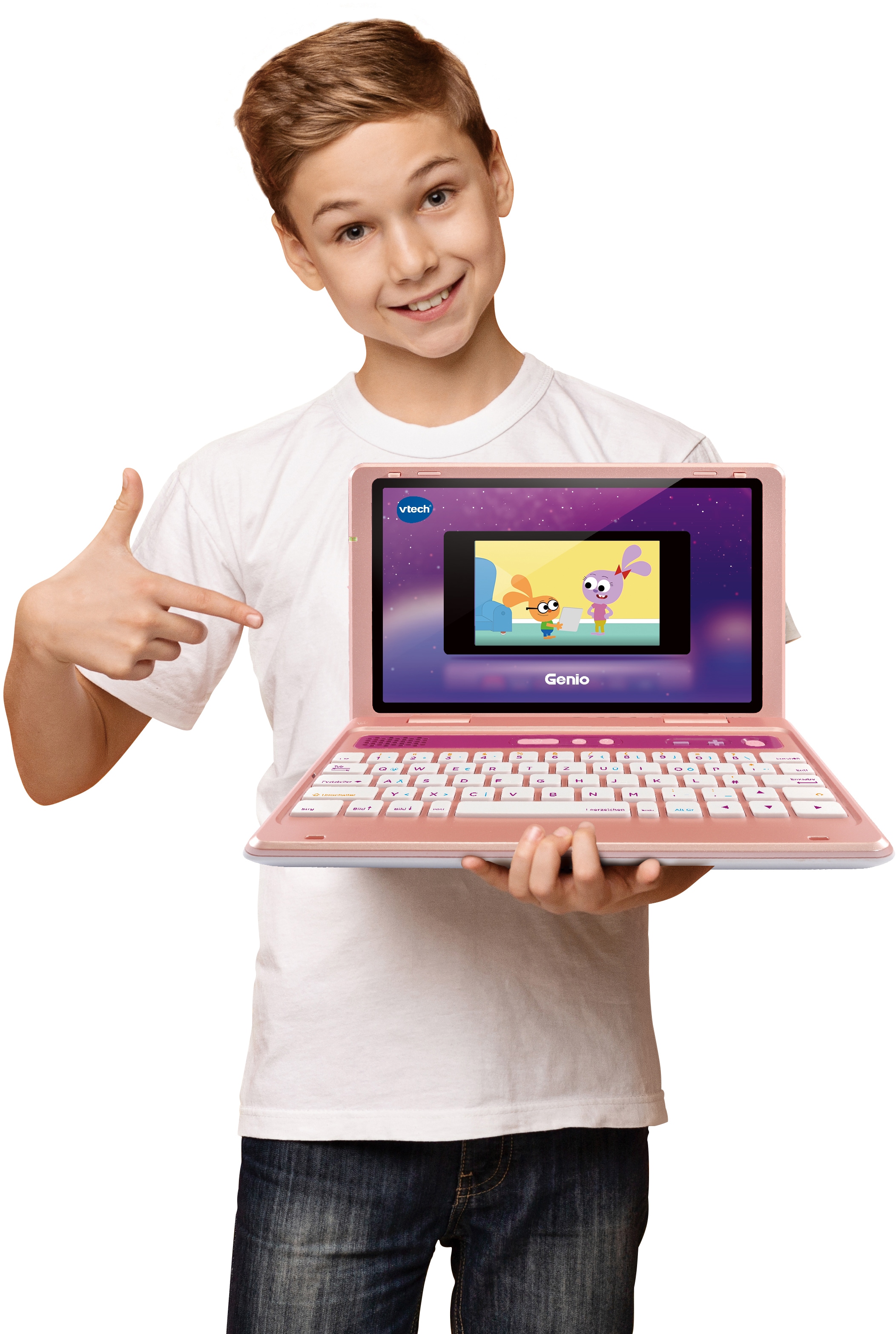 Vtech® Kindercomputer »School & Go, Genio Lernlaptop, pink«