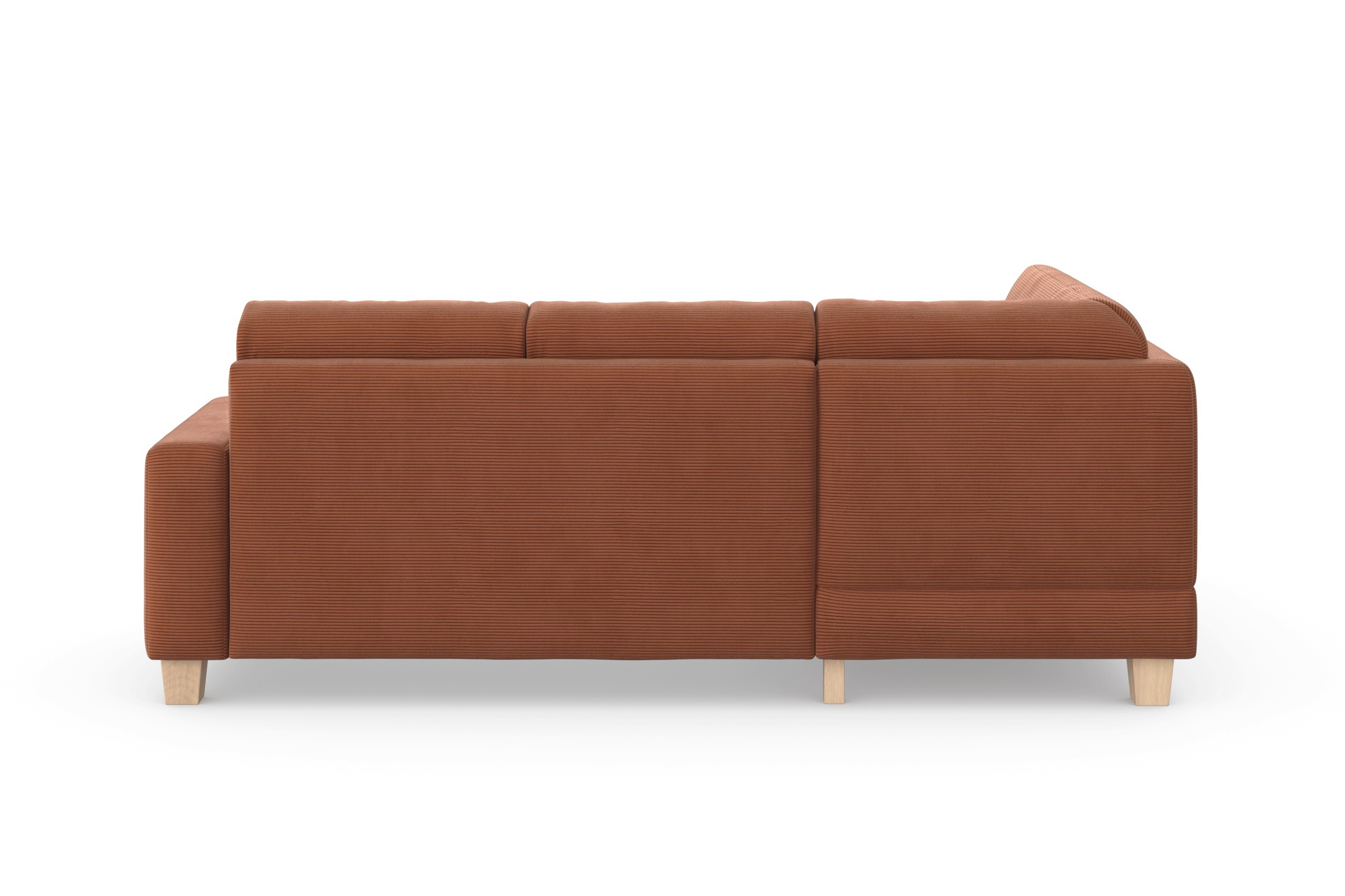 Home affaire Ecksofa »Summer L-Form«, mit Ottomane, wahlweise mit Bettfunktion und Bettkasten, Cord-Bezug
