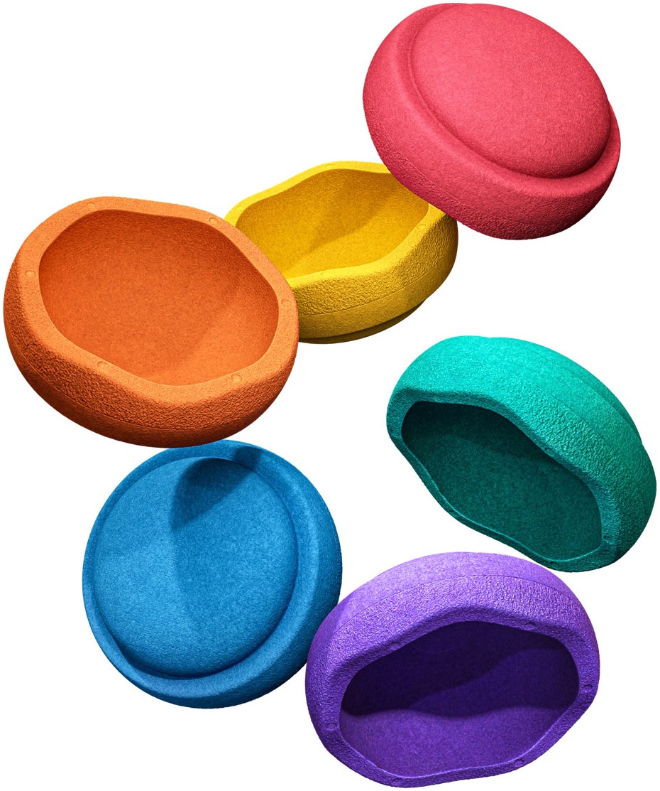 Stapelstein Balancetrainer »Stapelstein® Original Mini rainbow classic«, (Set, 6 tlg.)