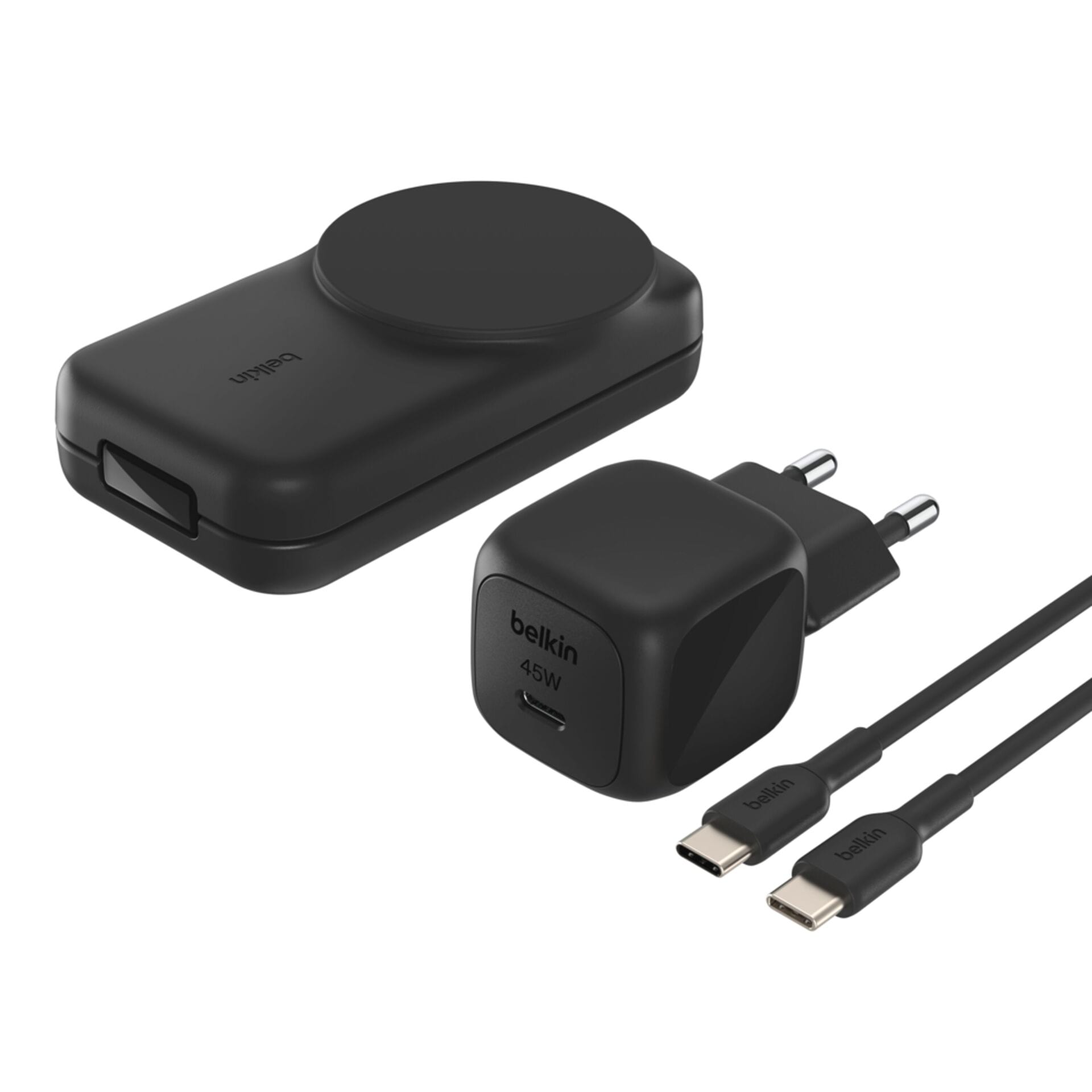 Belkin Wireless Charger »UltraCharge faltbare magnetische 3-in-1 Ladestation mit Qi2 (25 W)«