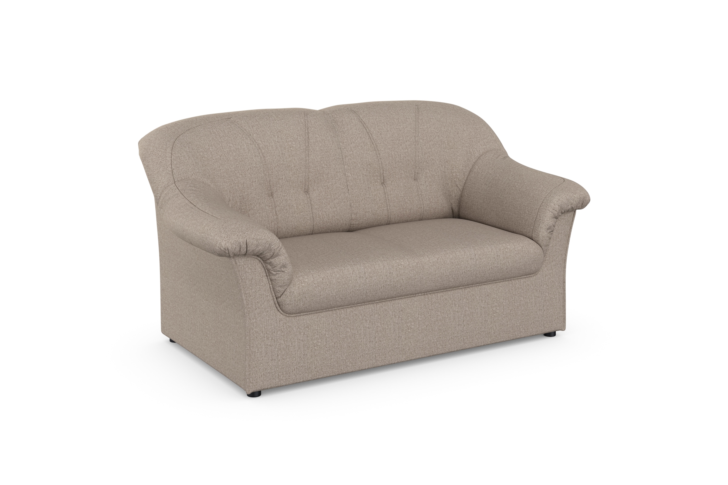 DOMO collection 2-Sitzer »Pegnitz für kleine Räume, Breite 155cm,«, zeitlos, elegante Armlehnen, komfortabel
