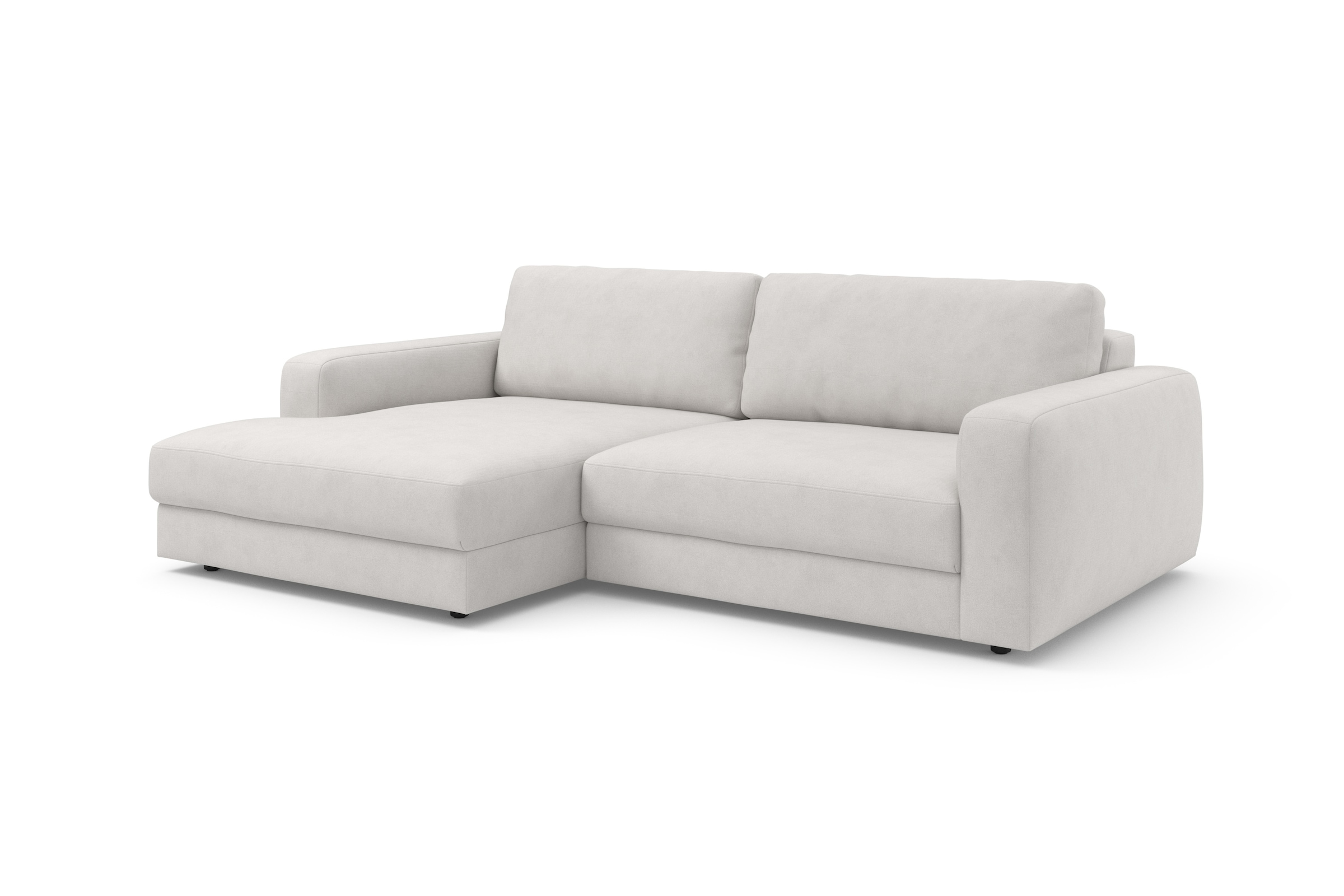TRENDMANUFAKTUR Ecksofa »Bourbon, Mega Designsofa mit tollem Sitzkomfort, Breite 250cm, L-Form« extra tiefe Sitzfläche, wahlweise mit Sitztiefenverstellung